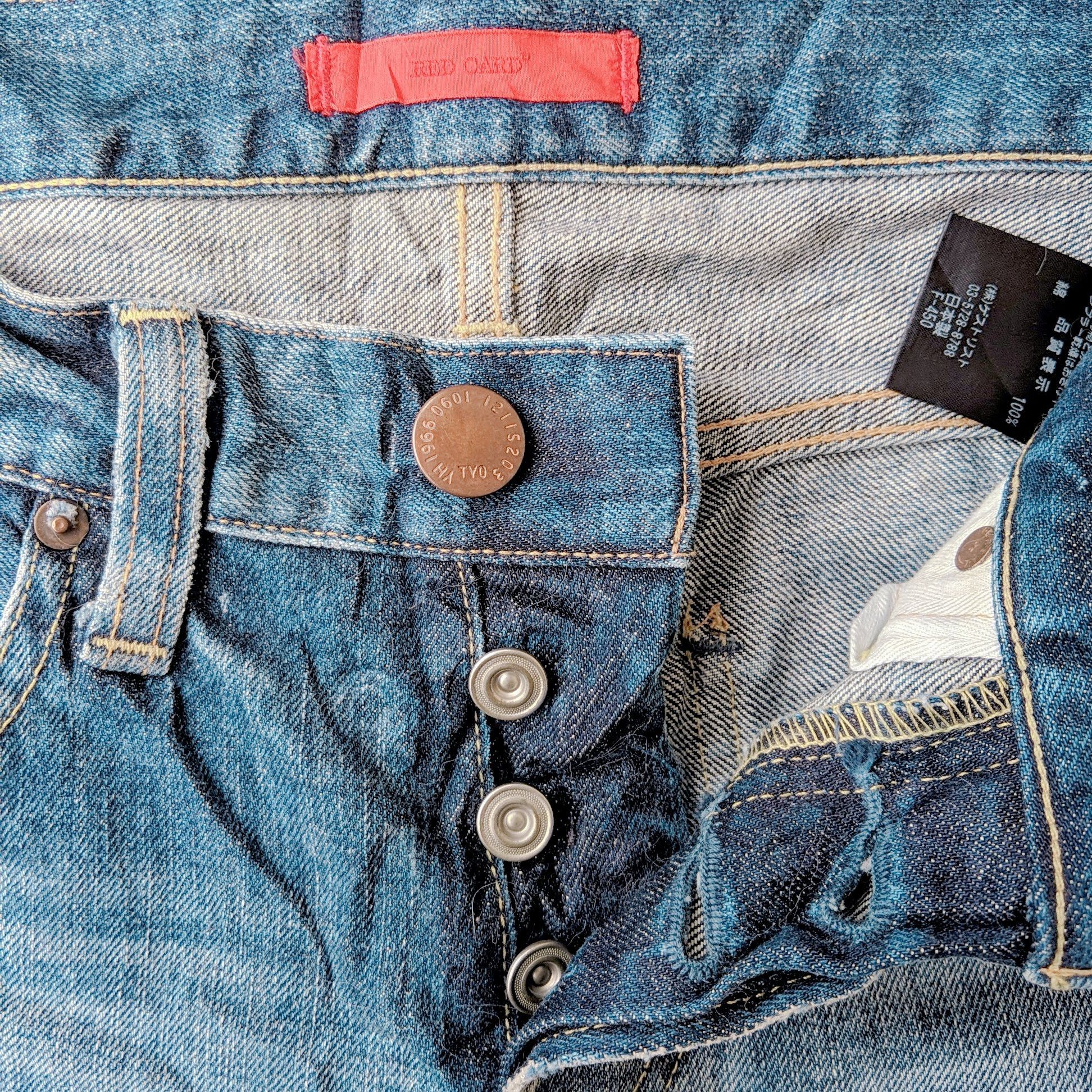 Japanese Brand × Jean × Vintage Red Card Japan YH 1966 Distressed Trousers Jeans Pants Size US 31 - 6 Thumbnail