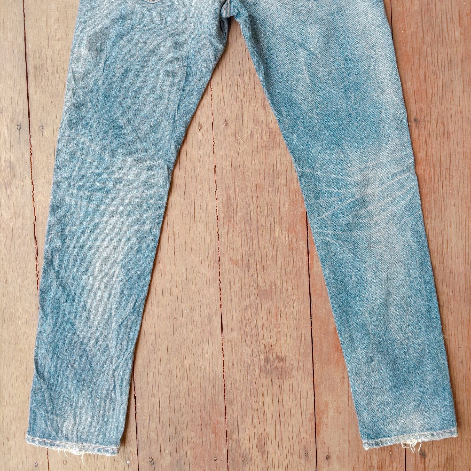 Japanese Brand × Jean × Vintage Red Card Japan YH 1966 Distressed Trousers Jeans Pants Size US 31 - 11 Thumbnail