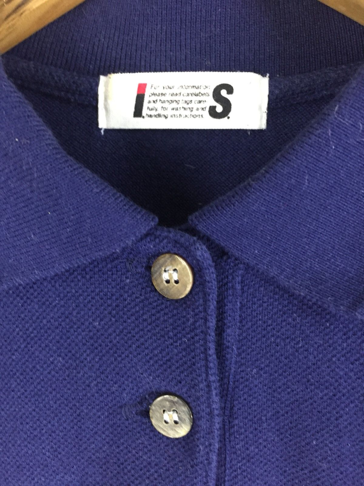 Issey Miyake Rare Issey Miyake IS Navy Blue Polo Size US S / EU 44-46 / 1 - 3 Thumbnail