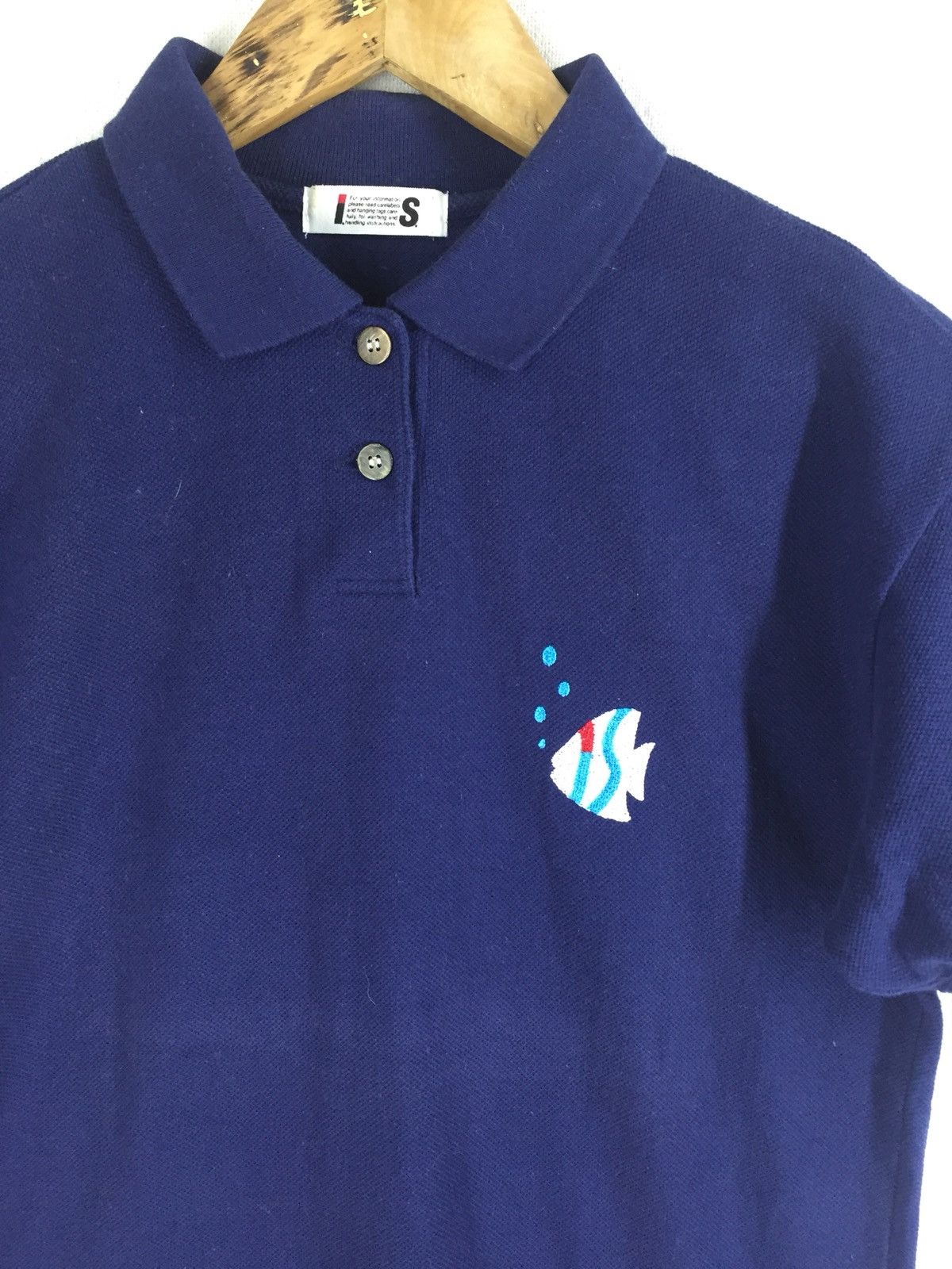 Issey Miyake Rare Issey Miyake IS Navy Blue Polo Size US S / EU 44-46 / 1 - 1 Thumbnail