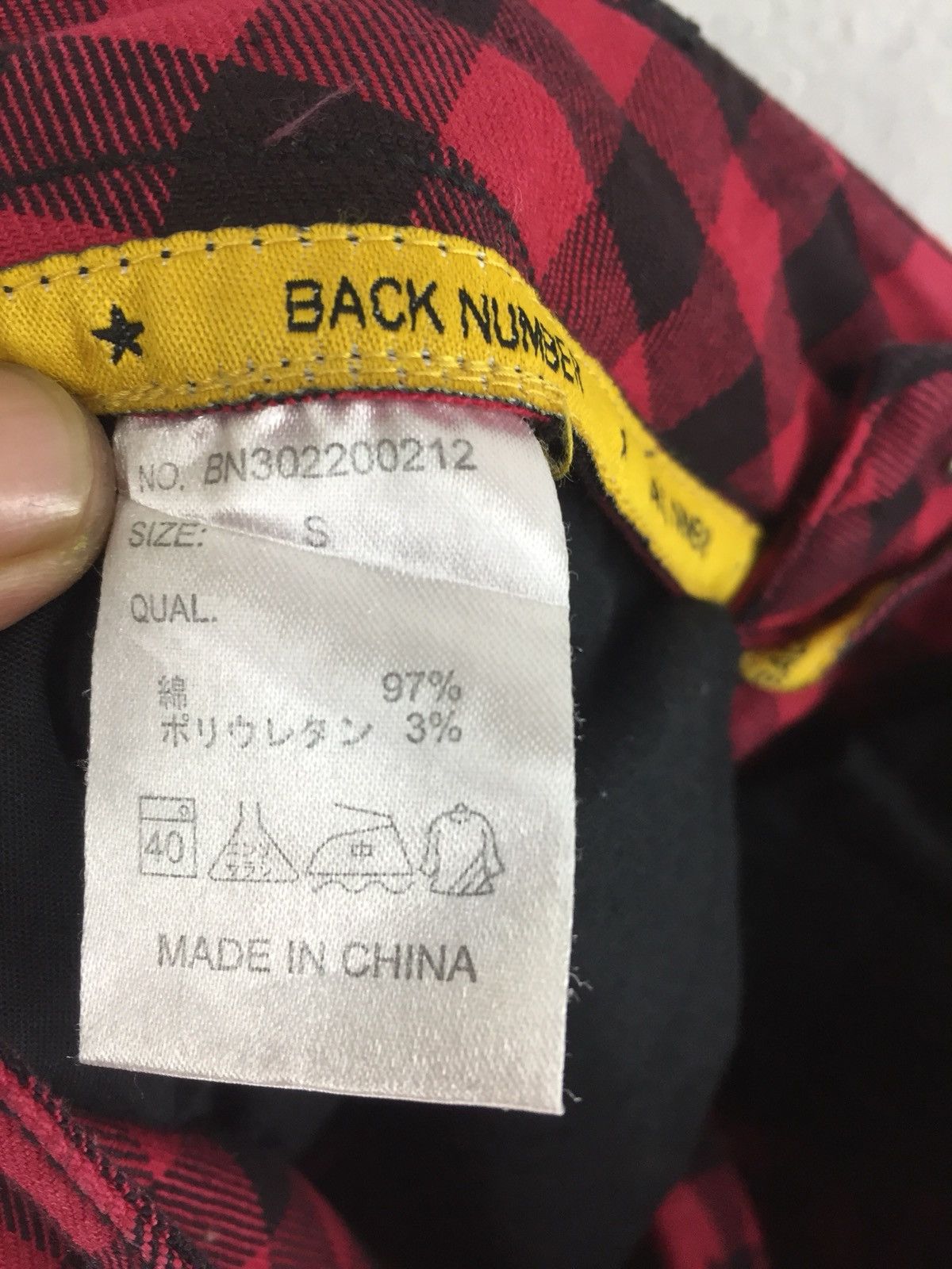 Japanese Brand Back Number Skinny Red Tartan Plaid Cropped Pants Size US 28 / EU 44 - 4 Thumbnail