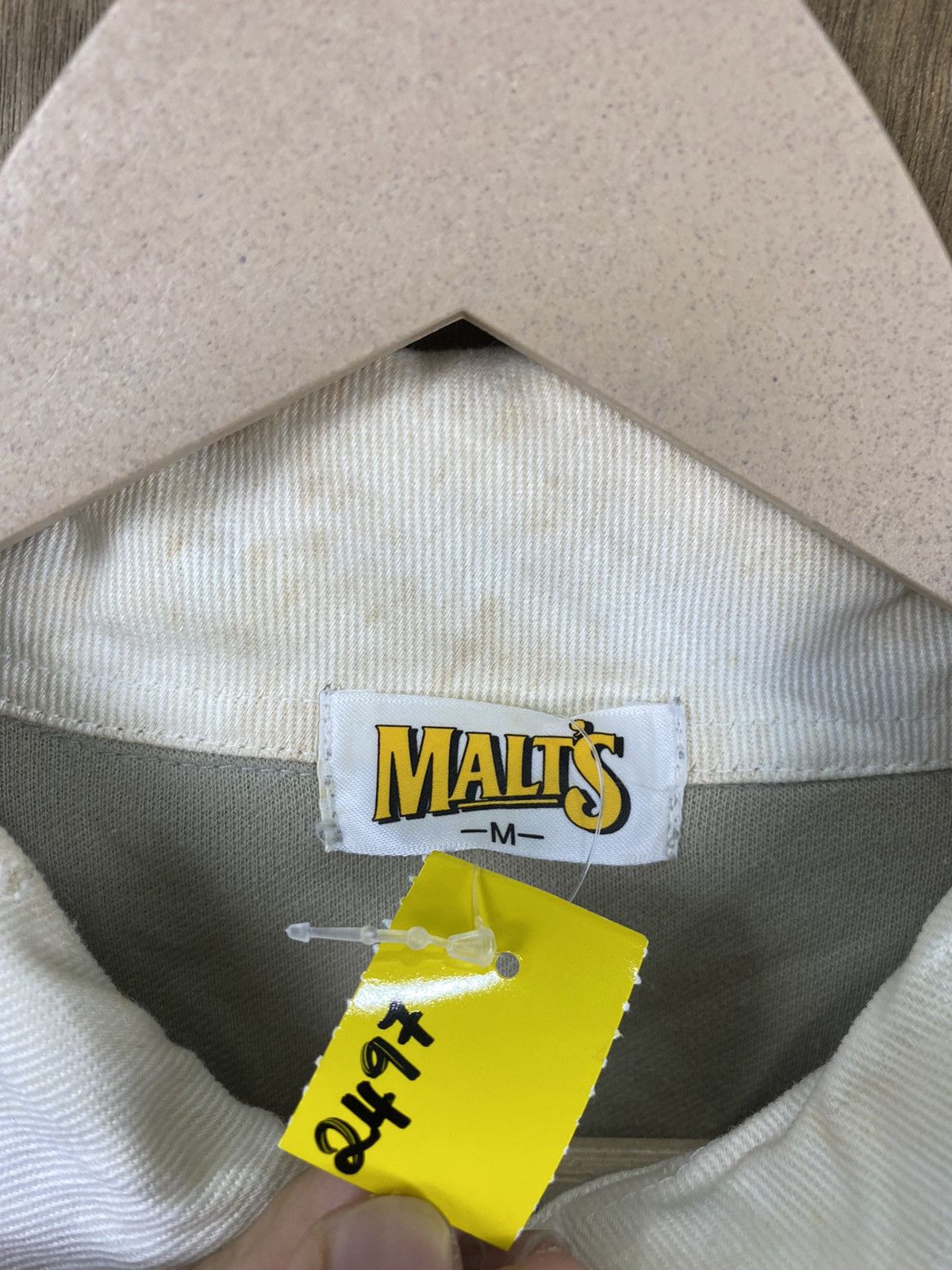 Japanese Brand DLL Malt’s Long vintage Sleeves T-Shirt #2497 Size US M / EU 48-50 / 2 - 7 Thumbnail