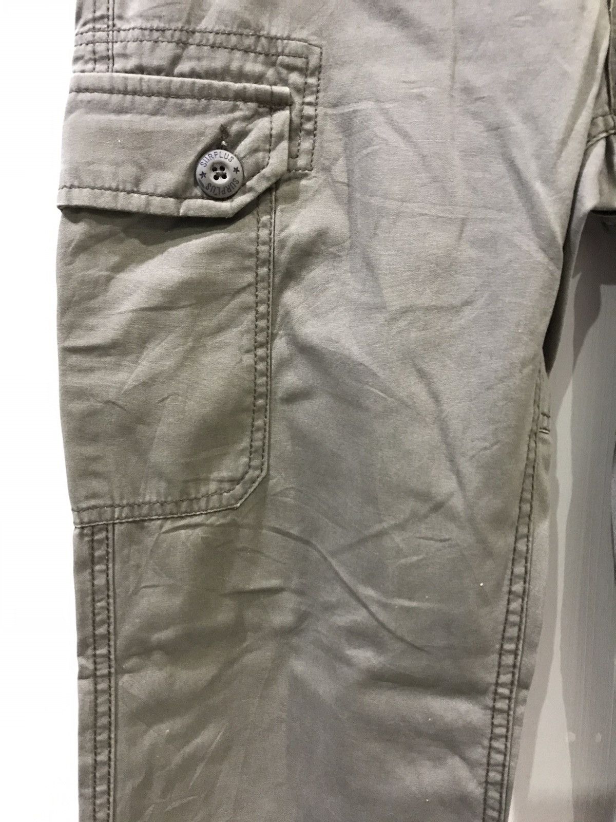 Japanese Brand SURPLUS MILITARY Japan M65 Big Spell Out Logo Cargo Pant Size US 30 / EU 46 - 5 Thumbnail