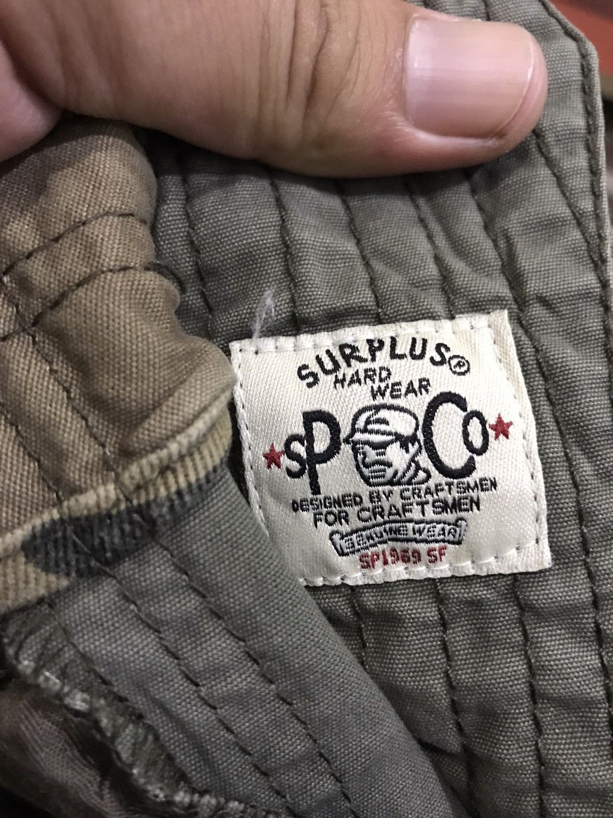 Japanese Brand SURPLUS MILITARY Japan M65 Big Spell Out Logo Cargo Pant Size US 30 / EU 46 - 17 Thumbnail