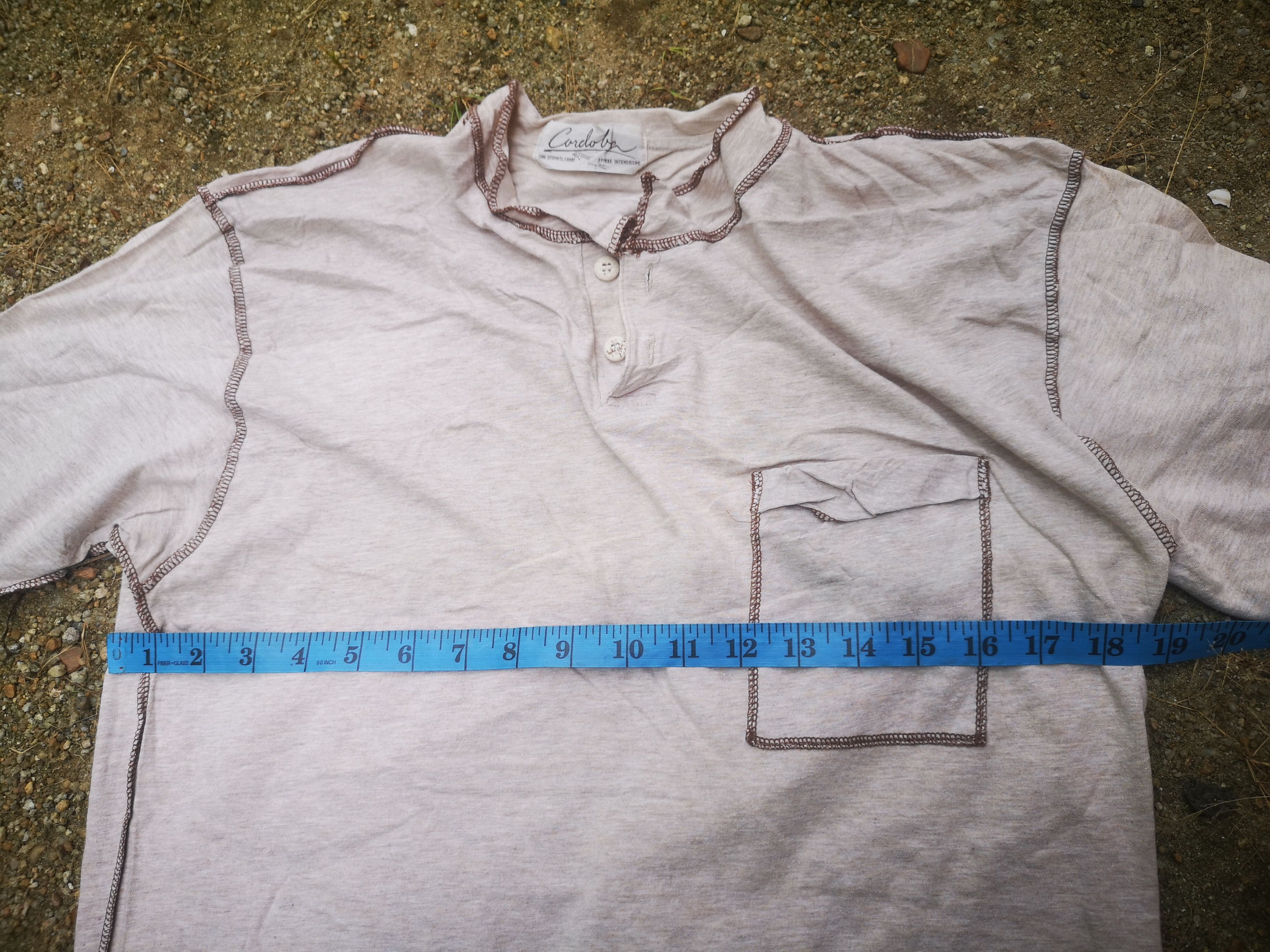 Japanese Brand 🔥Best Offer🔥Vintage Plain Yomi Sfumati Henley Shirt Size US M / EU 48-50 / 2 - 7 Thumbnail