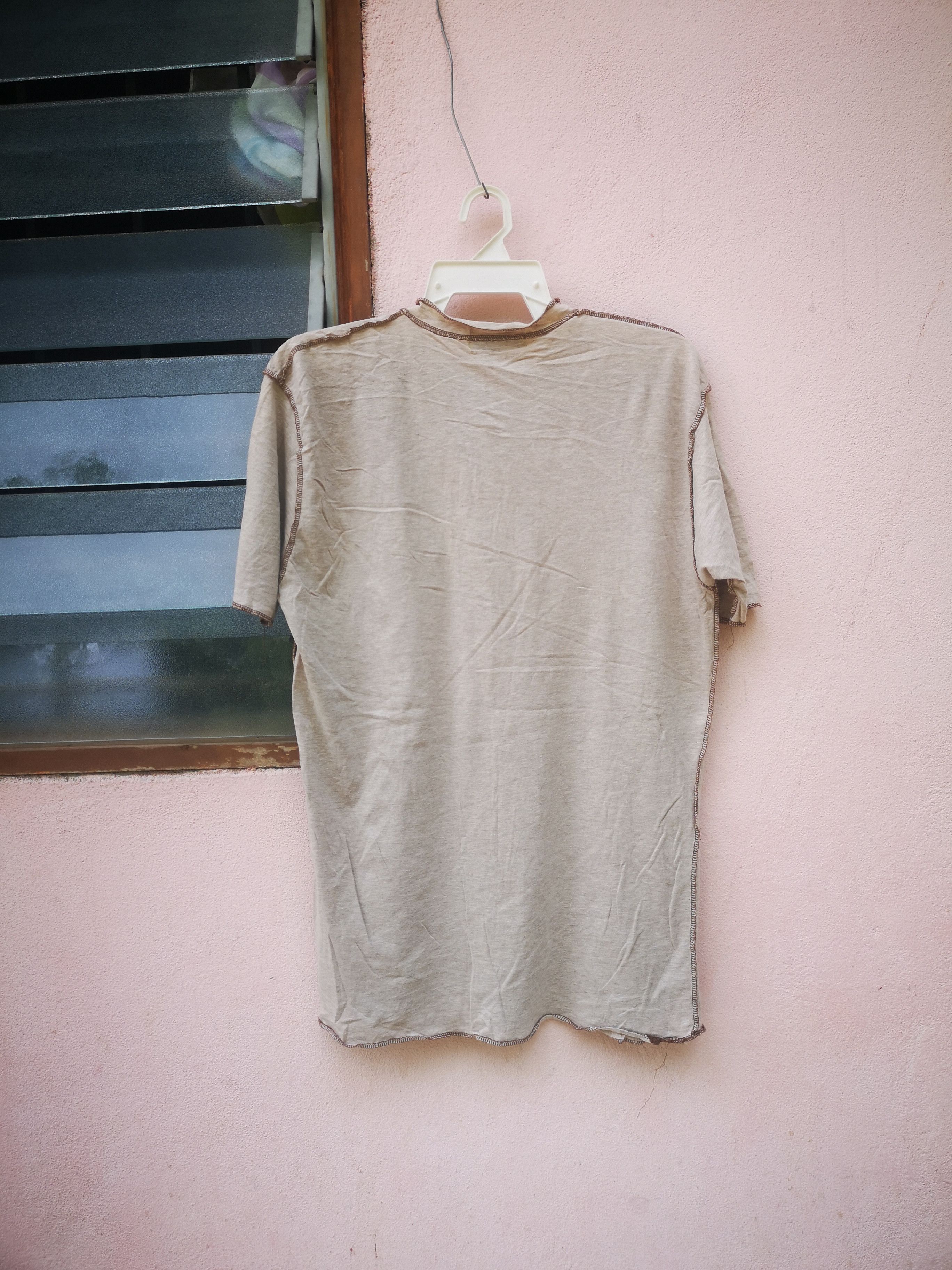 Japanese Brand 🔥Best Offer🔥Vintage Plain Yomi Sfumati Henley Shirt Size US M / EU 48-50 / 2 - 2 Thumbnail
