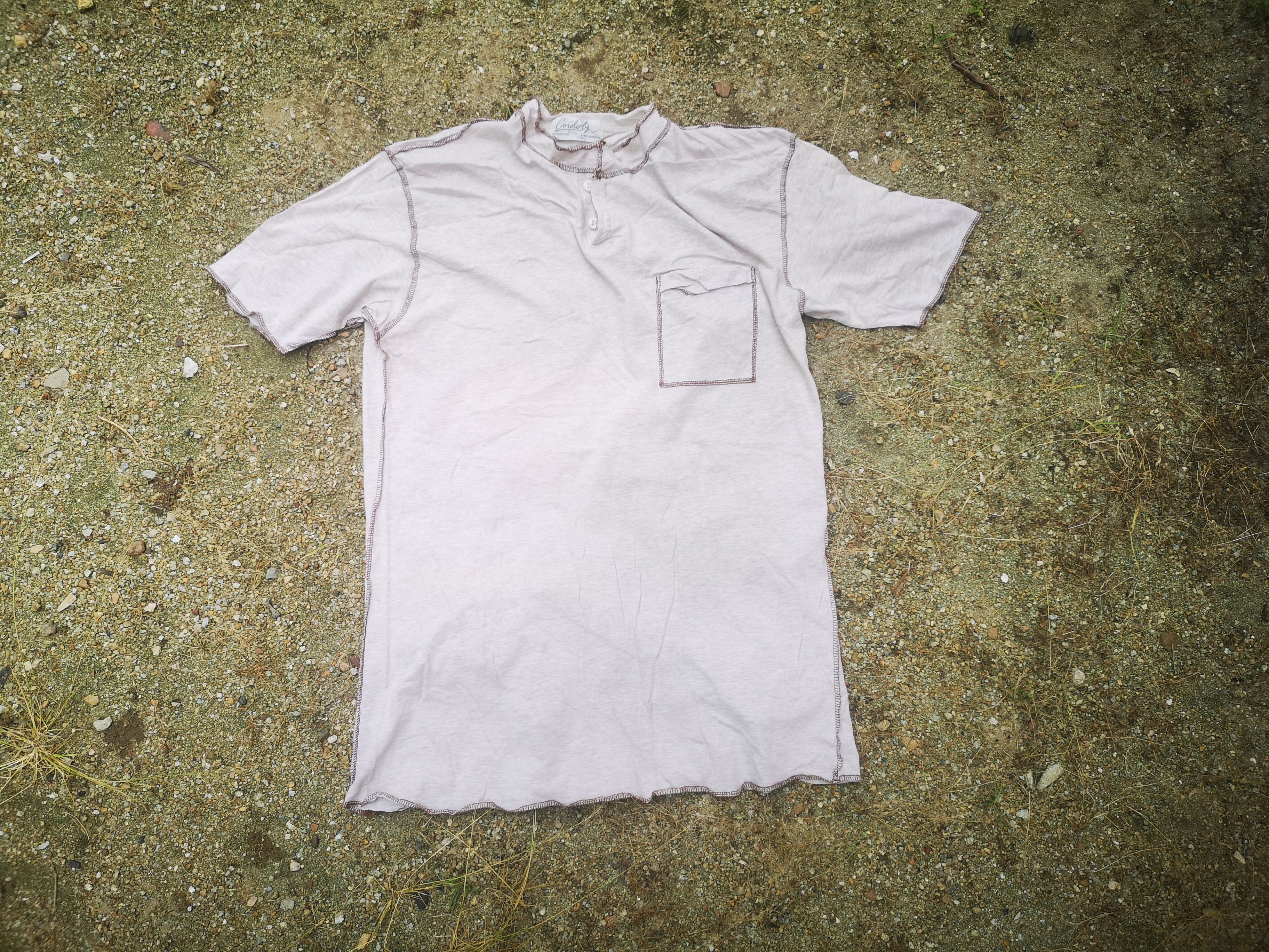 Japanese Brand 🔥Best Offer🔥Vintage Plain Yomi Sfumati Henley Shirt Size US M / EU 48-50 / 2 - 3 Thumbnail