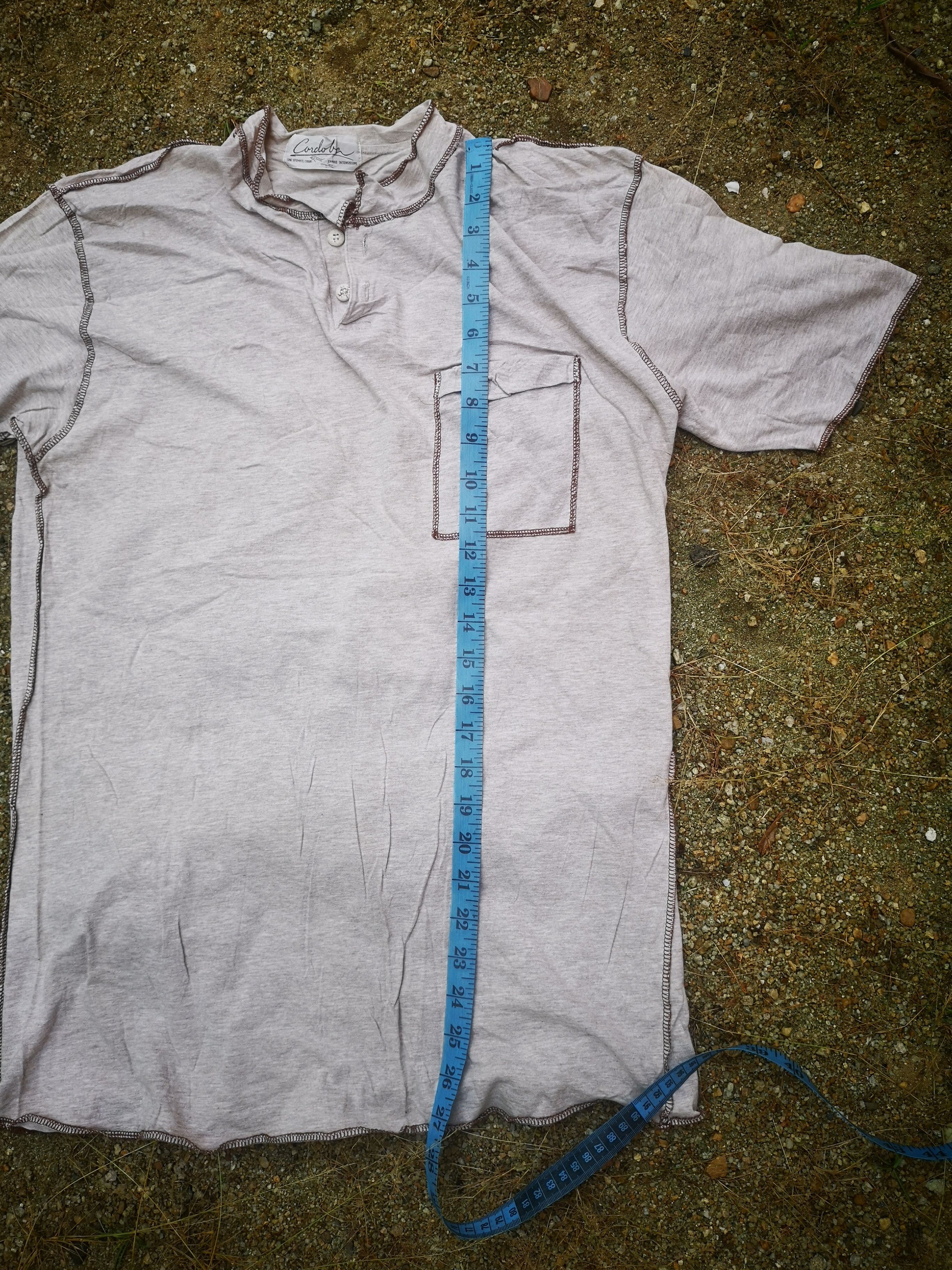 Japanese Brand 🔥Best Offer🔥Vintage Plain Yomi Sfumati Henley Shirt Size US M / EU 48-50 / 2 - 8 Thumbnail