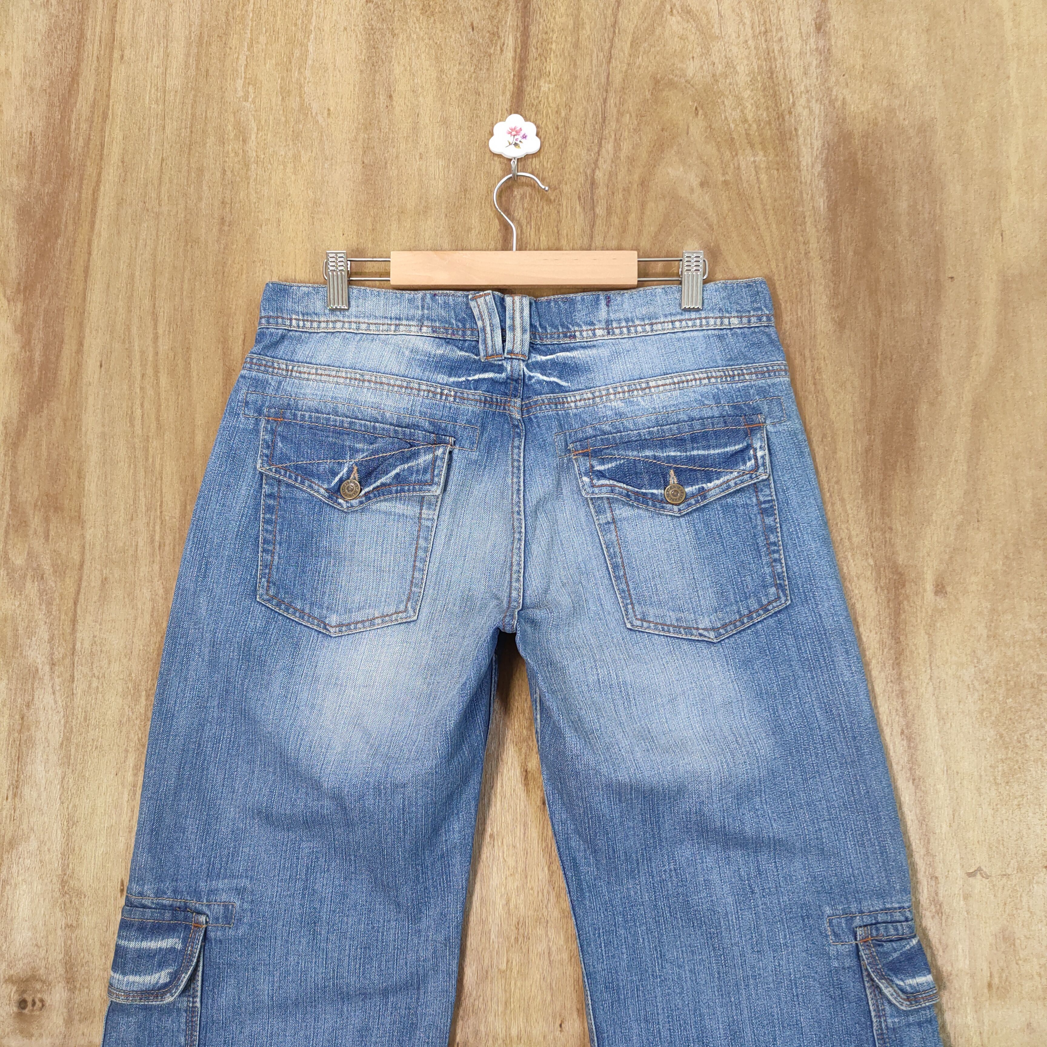 If Six Was Nine × Japanese Brand × Jean VINTAGE JAPANESE FLARED WOMAN CARGO PANTS Size US 33 - 9 Thumbnail