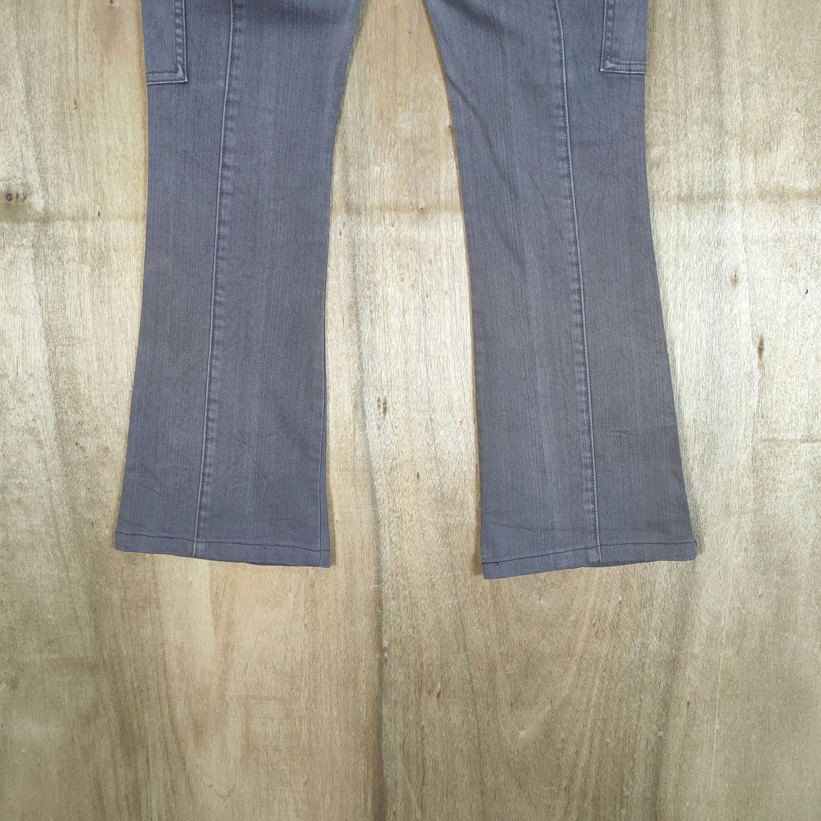 Japanese Brand FLARE 💥 BACK RUSH FADED BOOTCUT CARGO PANTS Size US 30 / EU 46 - 10 Thumbnail