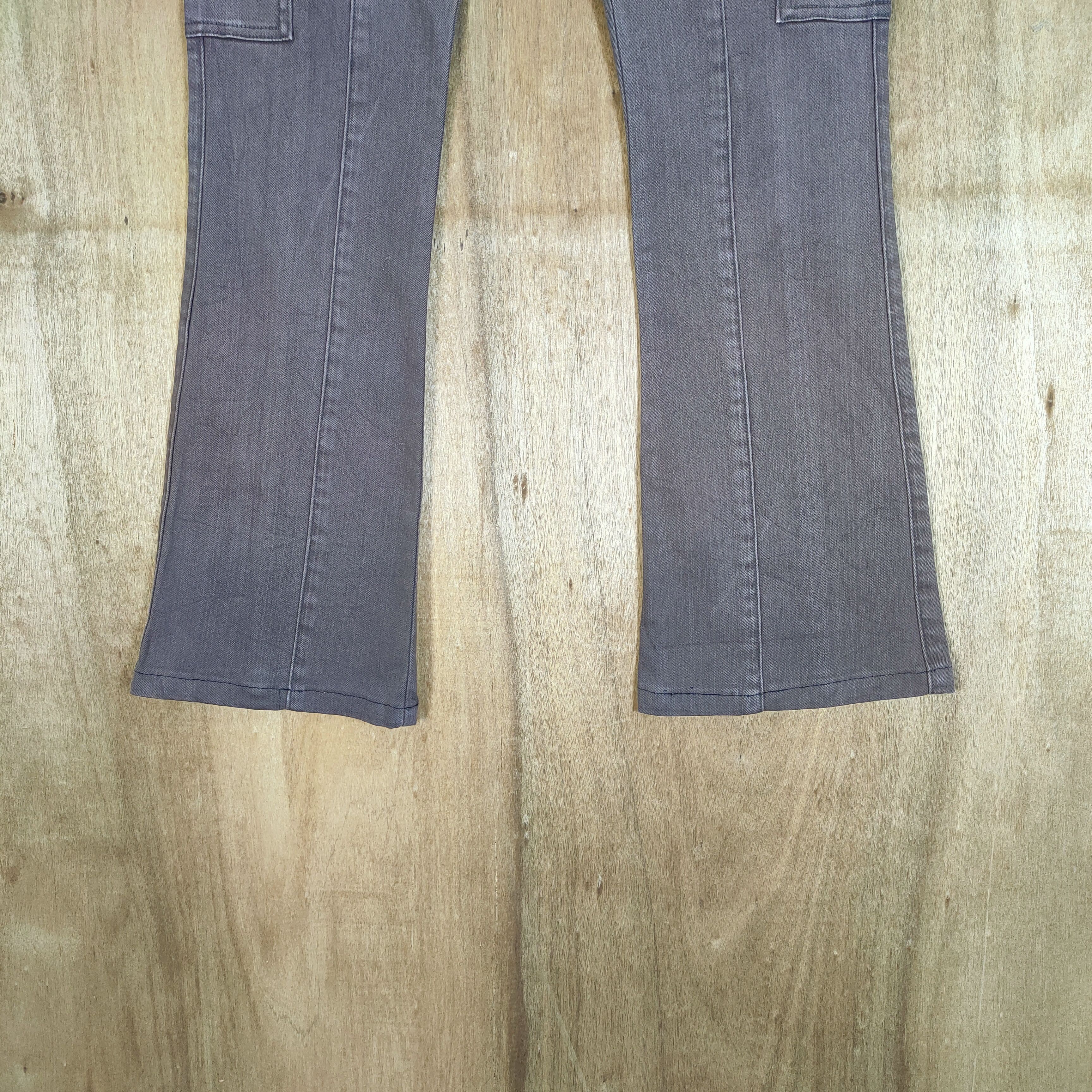 Japanese Brand FLARE 💥 BACK RUSH FADED BOOTCUT CARGO PANTS Size US 30 / EU 46 - 3 Thumbnail