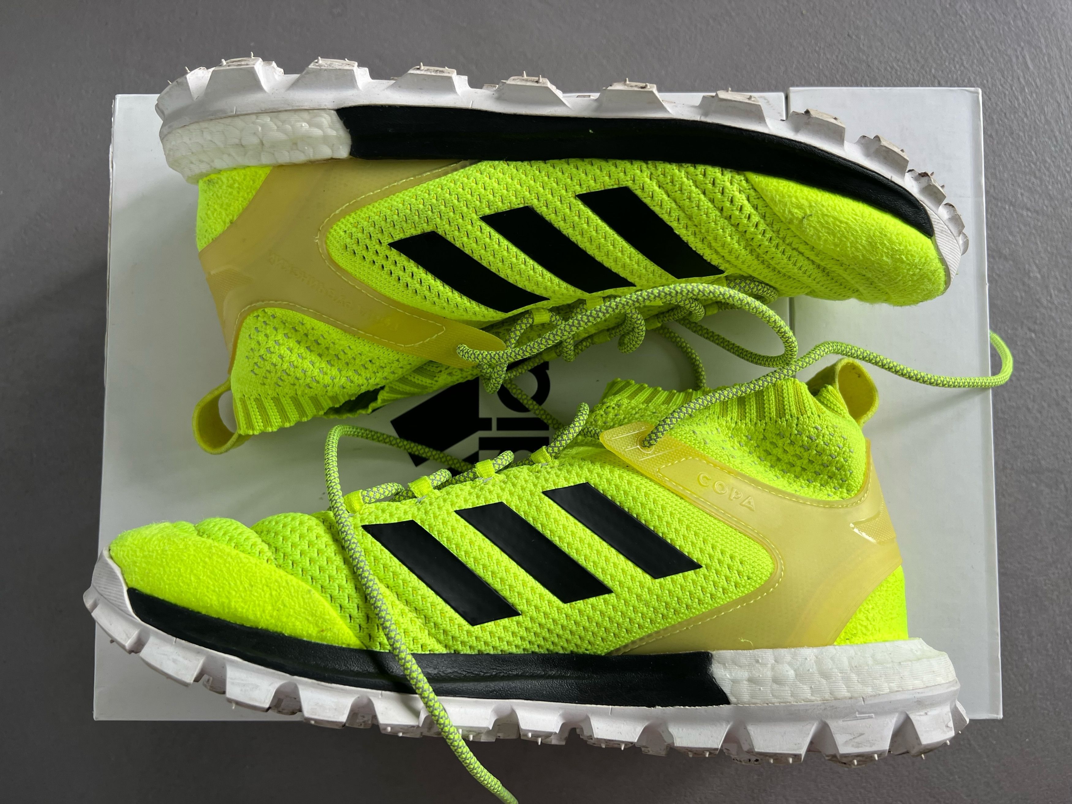 Adidas × Gosha Rubchinskiy Adidas x Gosha Rubchinskiy Copa Trainers, Neon Yellow Size US 10 / EU 43 - 3 Thumbnail
