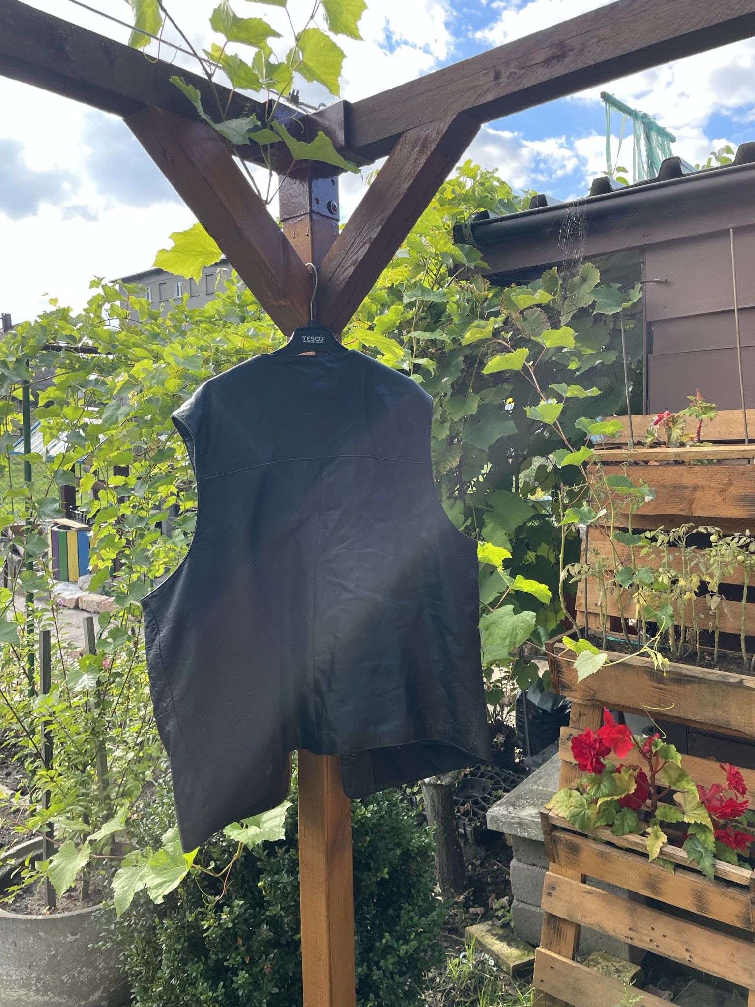 Genuine Leather × Vintage Vintage real leather vest jacket 90s retro vibe oversize Size US XL / EU 56 / 4 - 3 Thumbnail