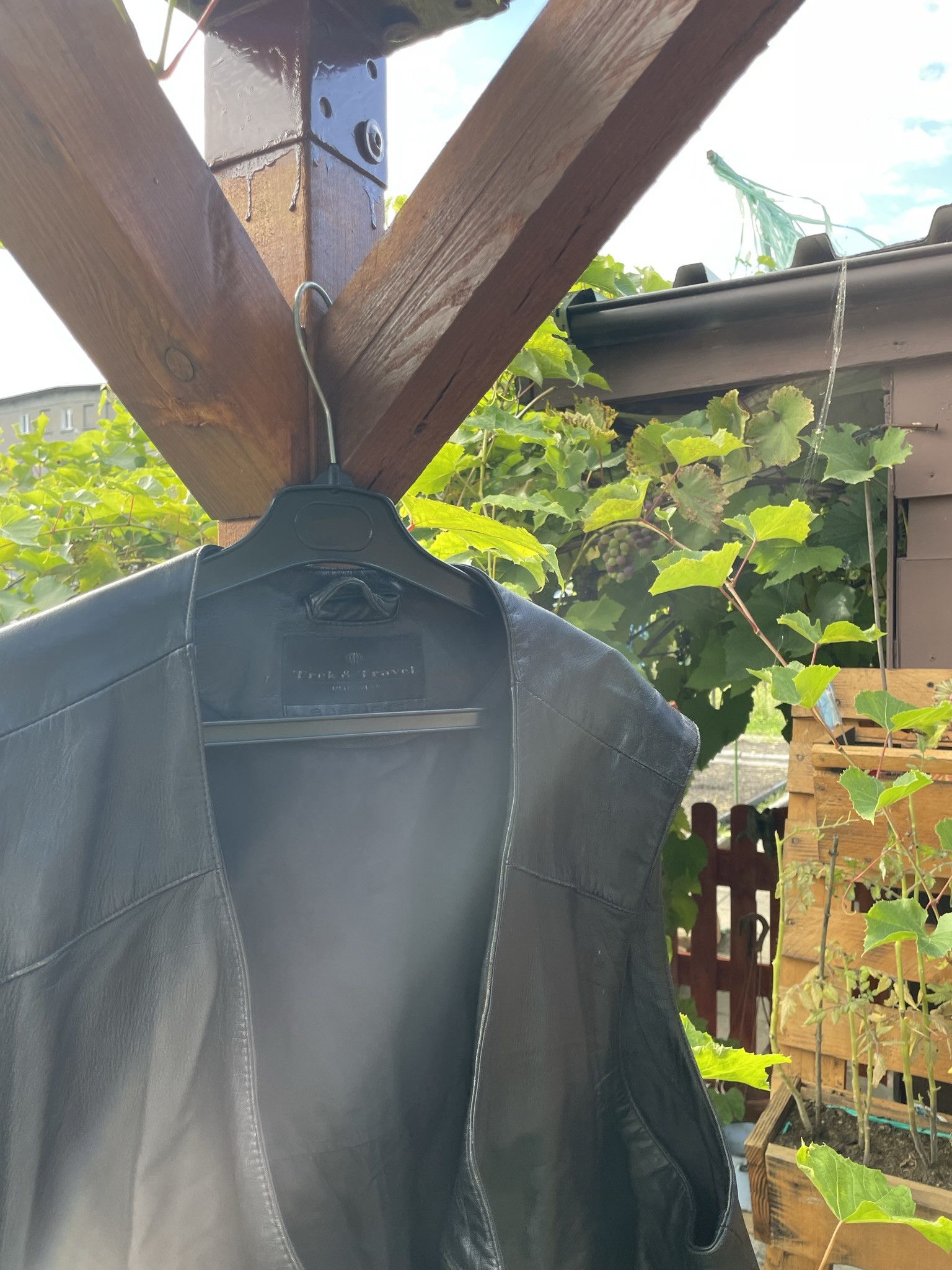 Genuine Leather × Vintage Vintage real leather vest jacket 90s retro vibe oversize Size US XL / EU 56 / 4 - 9 Thumbnail