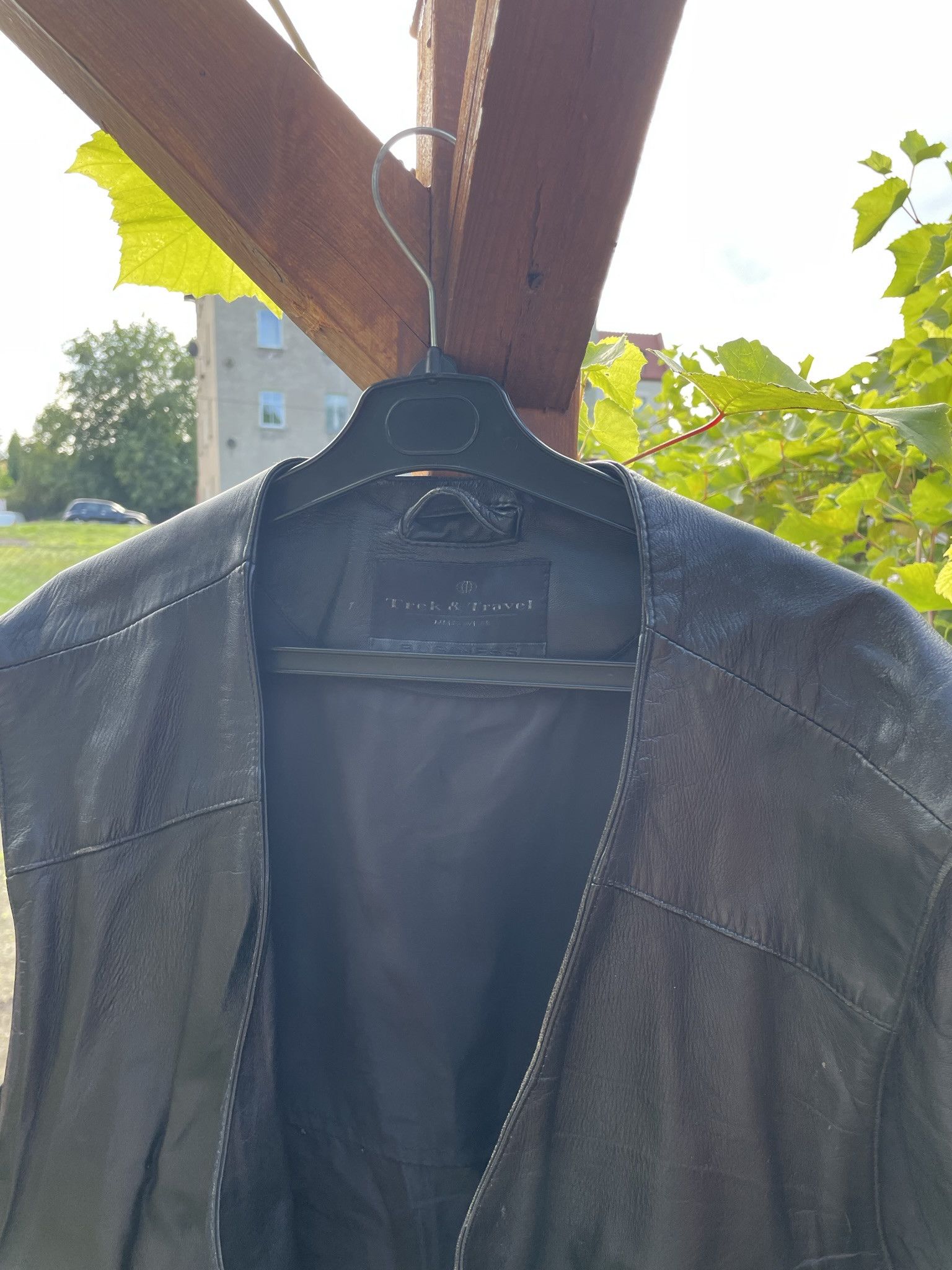 Genuine Leather × Vintage Vintage real leather vest jacket 90s retro vibe oversize Size US XL / EU 56 / 4 - 8 Thumbnail