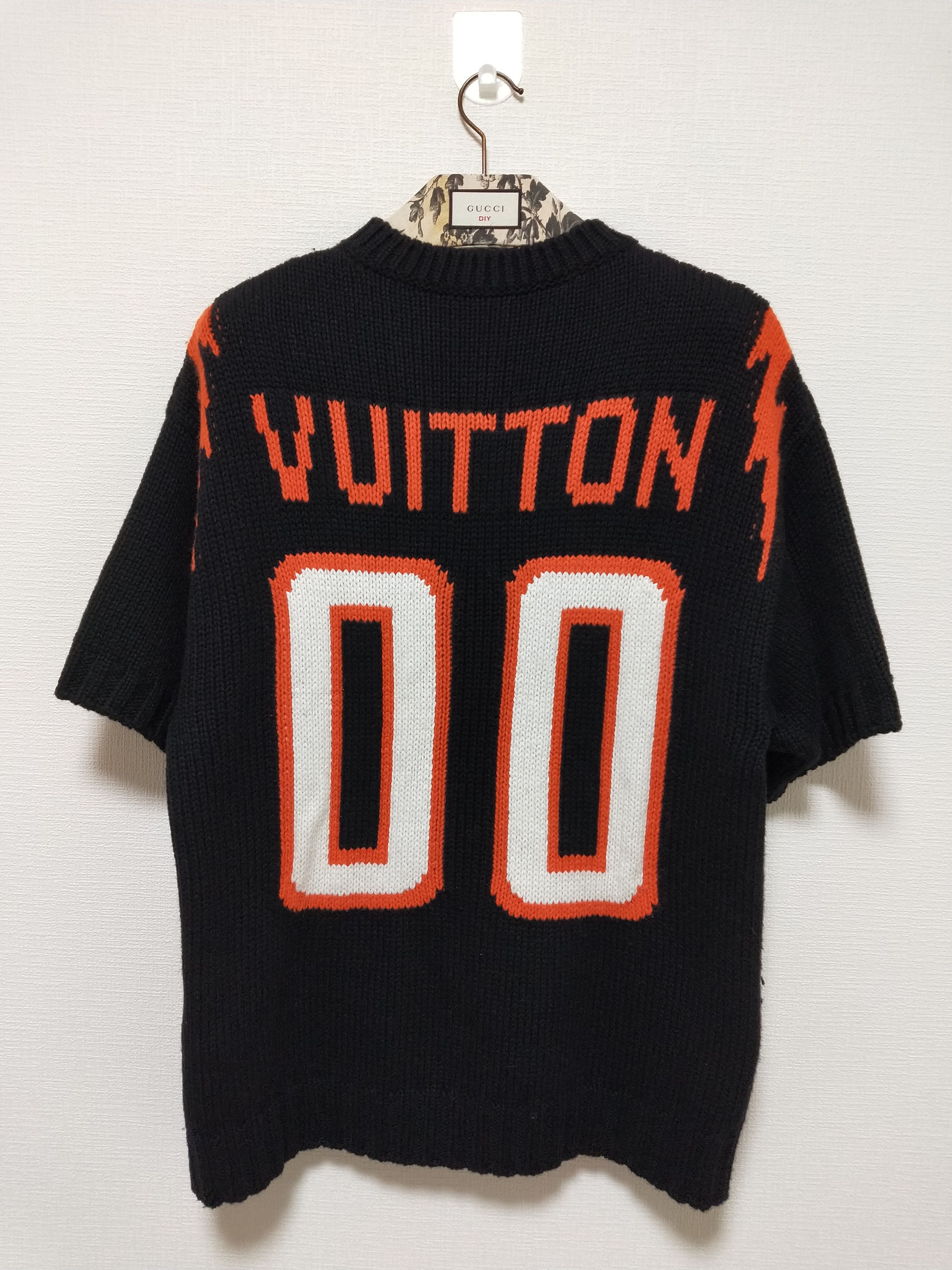 Louis Vuitton × Virgil Abloh Intarsia Football Chunky Tee Size US M / EU 48-50 / 2 - 2 Thumbnail