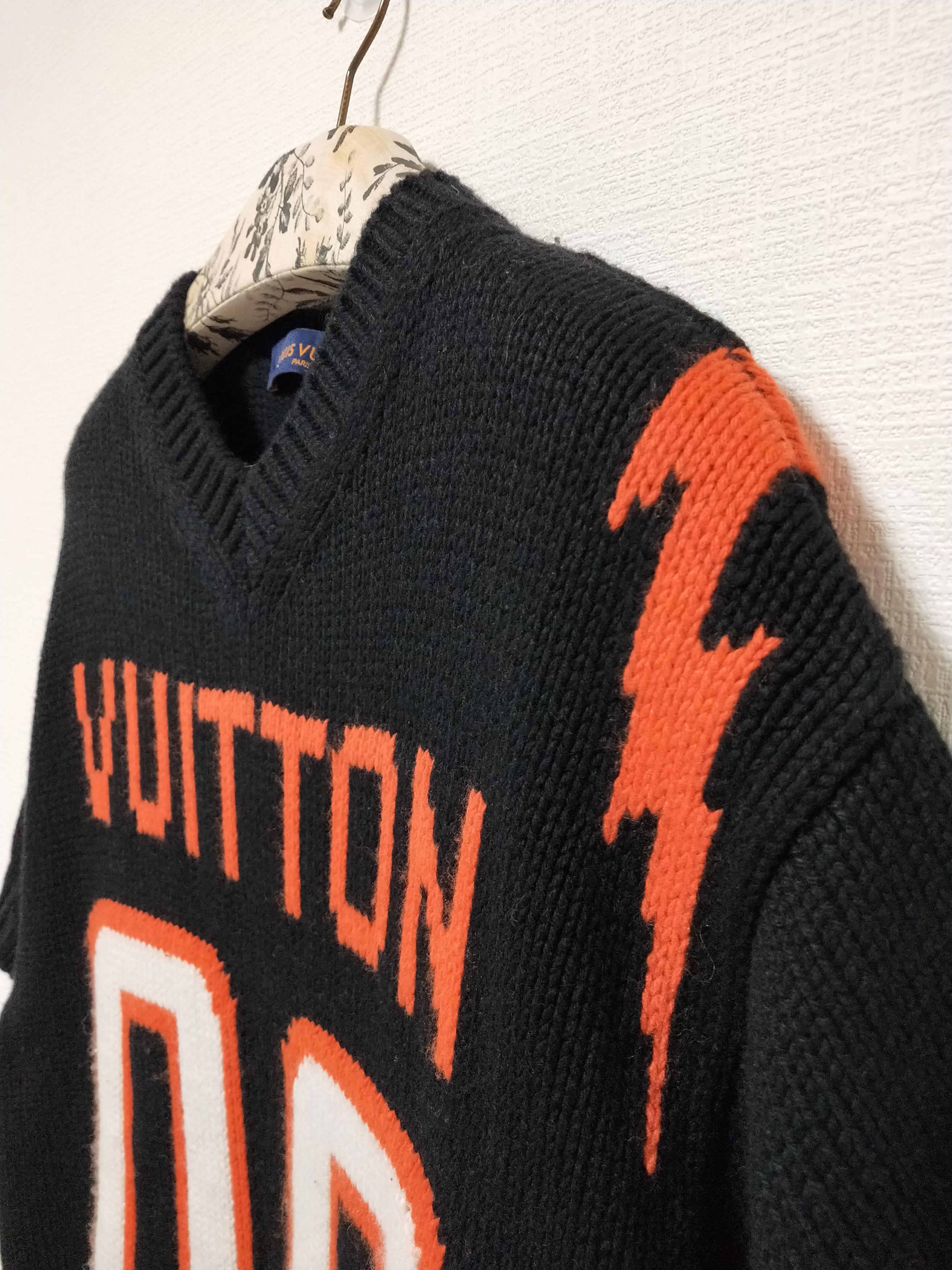 Louis Vuitton × Virgil Abloh Intarsia Football Chunky Tee Size US M / EU 48-50 / 2 - 3 Thumbnail