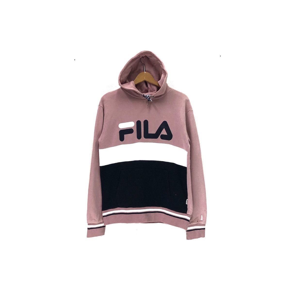 Rare vintage fila hoodie big logo spell out Tops