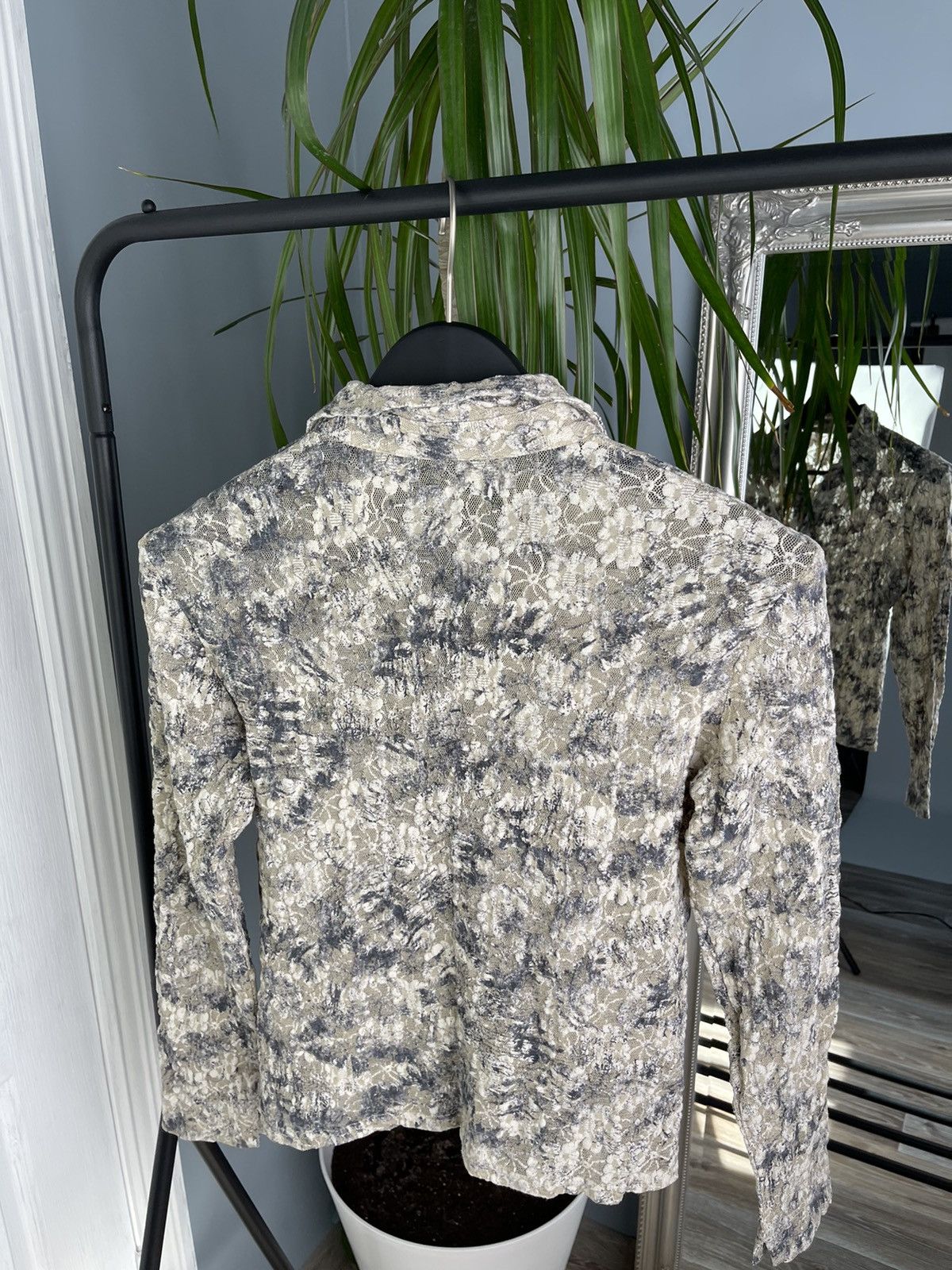 Issey Miyake × Japanese Brand Vintage Knit Mesh Shirt Long Sleeve Size US M / EU 48-50 / 2 - 5 Thumbnail