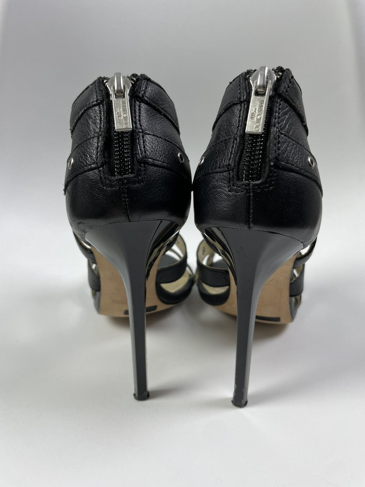 H&M × Jimmy Choo Jimmy Choo for hm heels leather Size US 9 / IT 39 - 3 Thumbnail