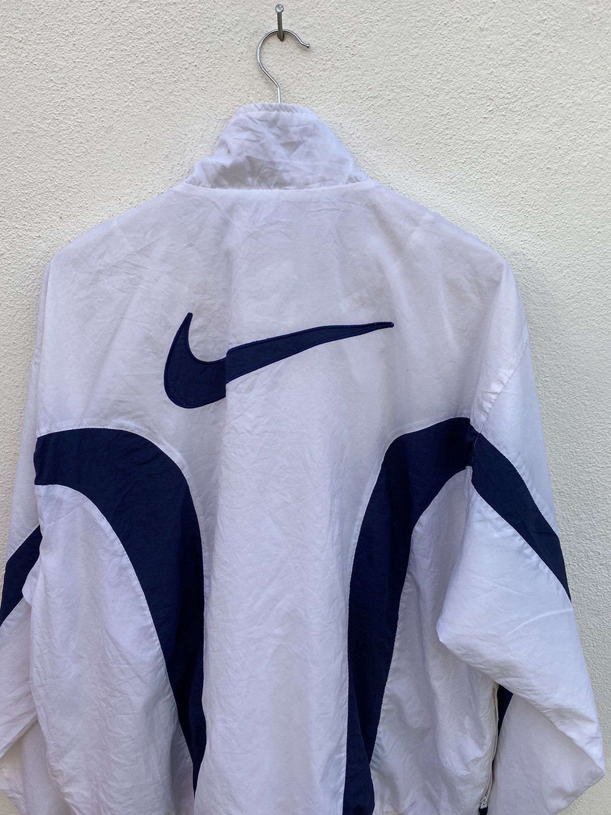 Nike × Vintage Vintage Nike Big swosh logo windbraker Size US L / EU 52-54 / 3 - 8 Thumbnail