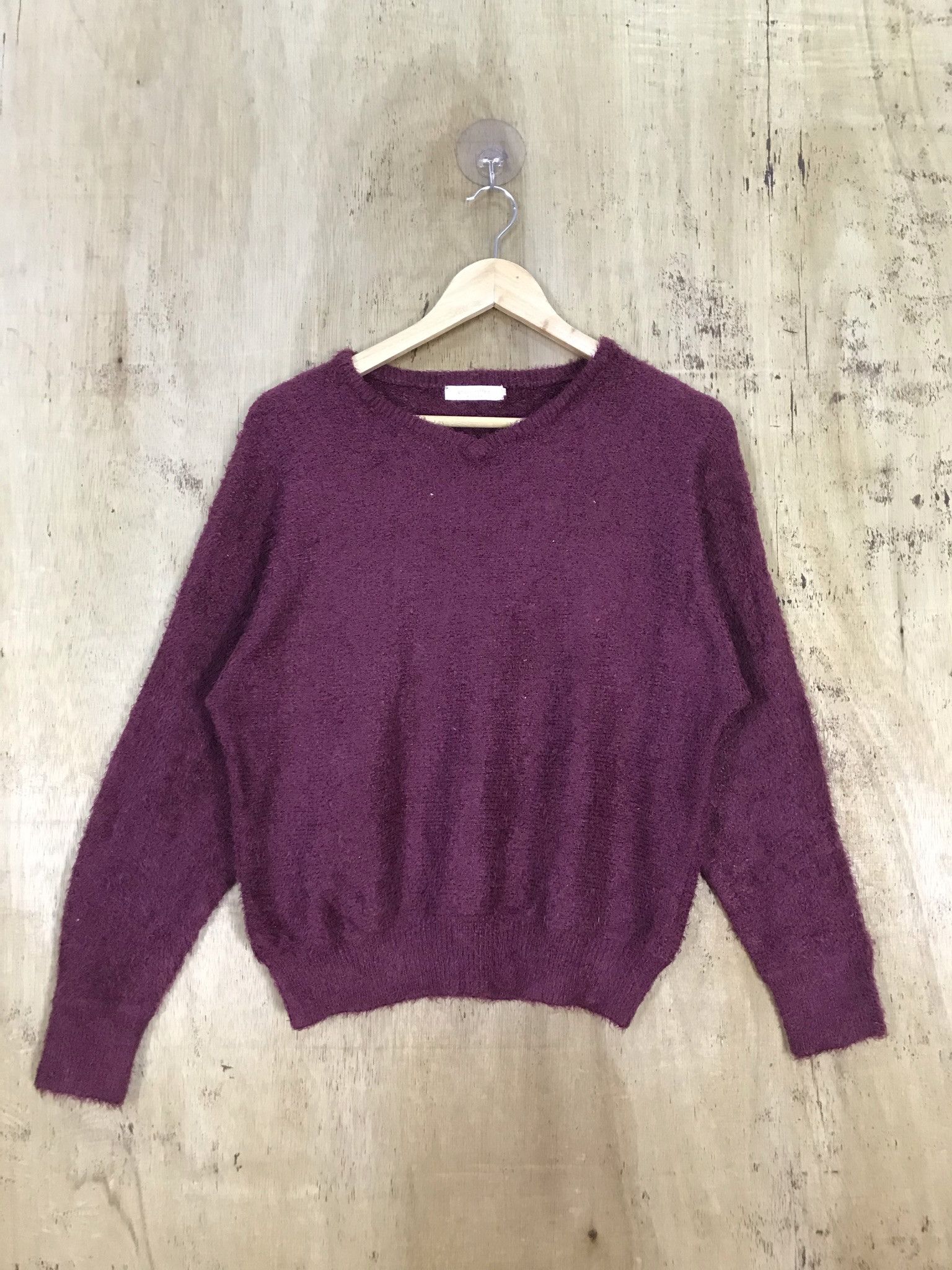 Chocol Raffine Mohair Soft Fur Knit Sweater