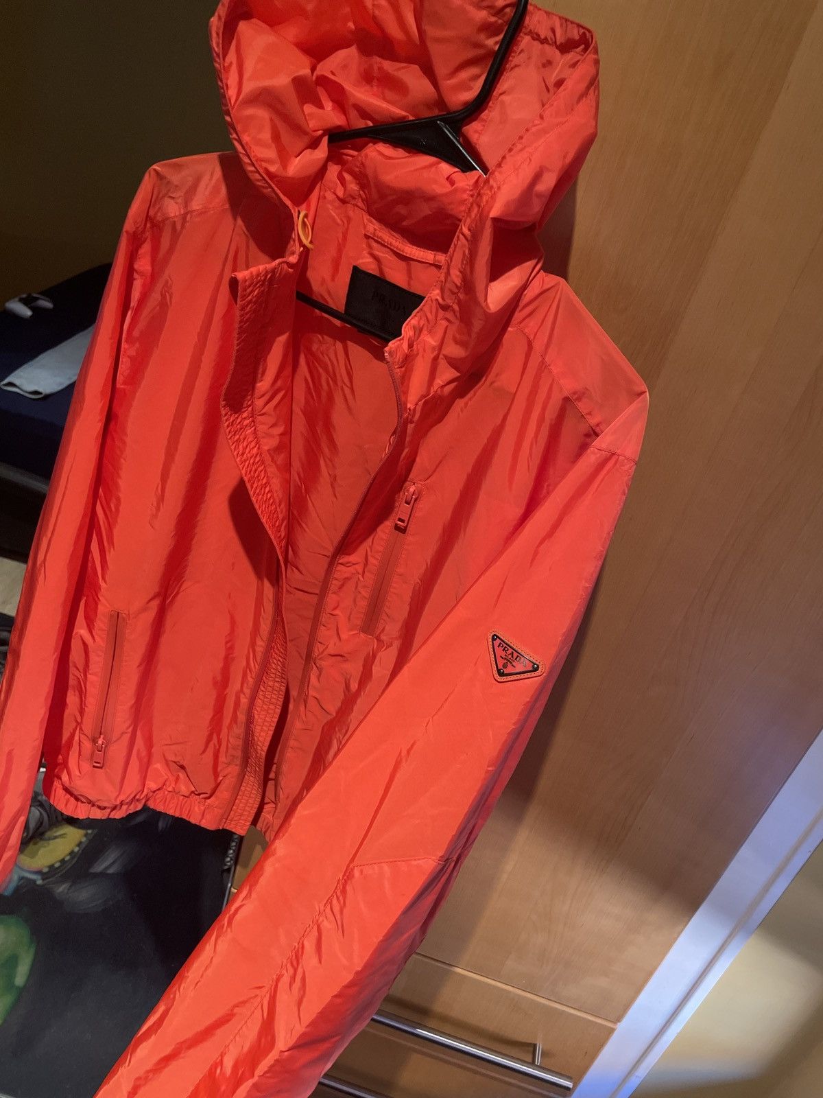 アウターその他 Prada Orange raincoat 28815760_58084586_1000.jpg