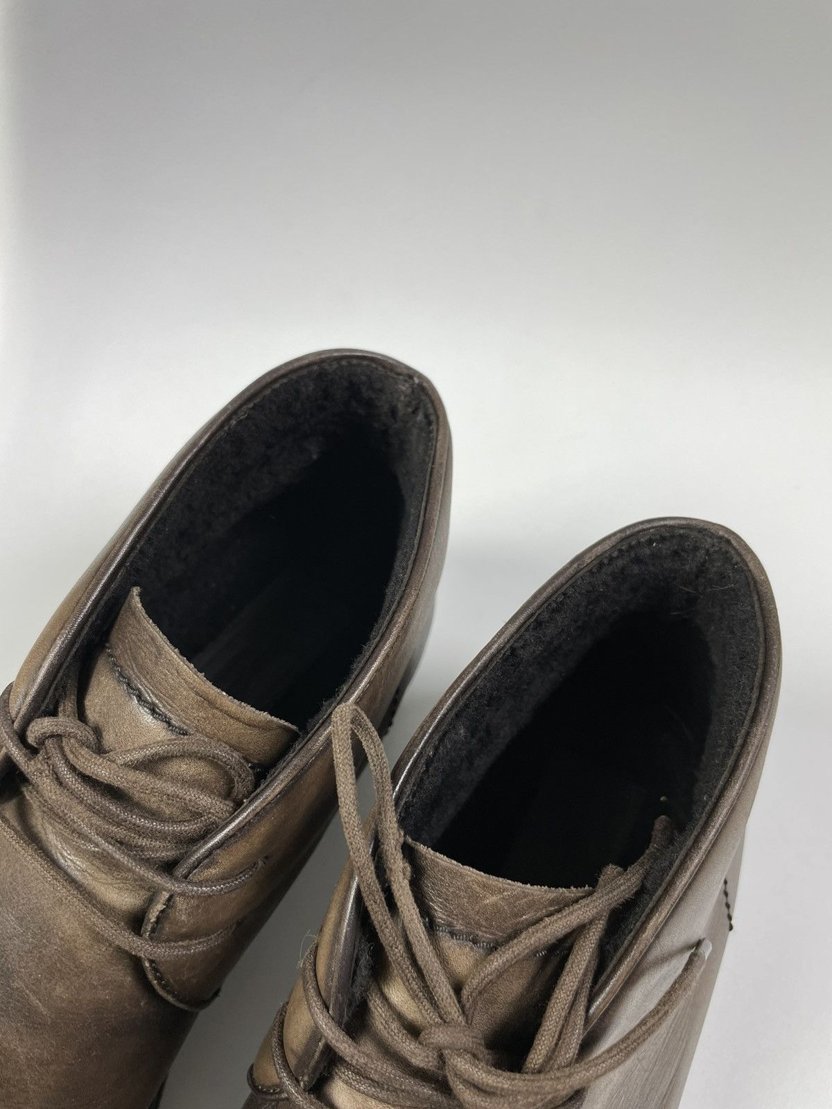 Ermenegildo Zegna Ermenegildo Zegna Genuine Leather Boots Fur Trim size 41 Size US 8 / EU 41 - 8 Thumbnail