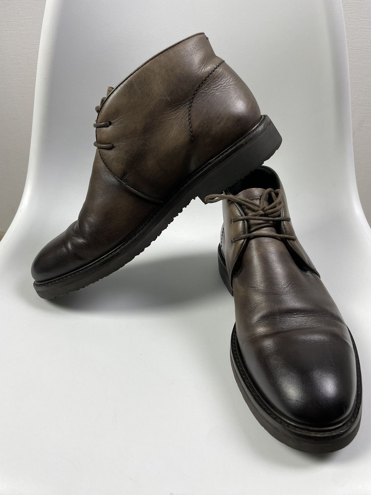 Ermenegildo Zegna Ermenegildo Zegna Genuine Leather Boots Fur Trim size 41 Size US 8 / EU 41 - 6 Thumbnail