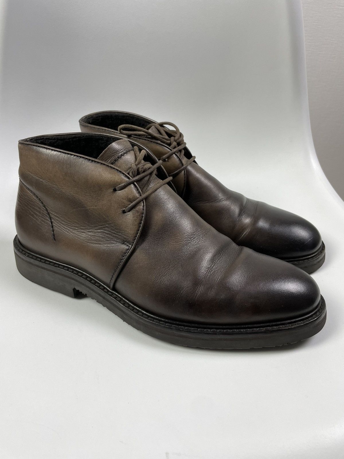 Ermenegildo Zegna Ermenegildo Zegna Genuine Leather Boots Fur Trim size 41 Size US 8 / EU 41 - 1 Thumbnail