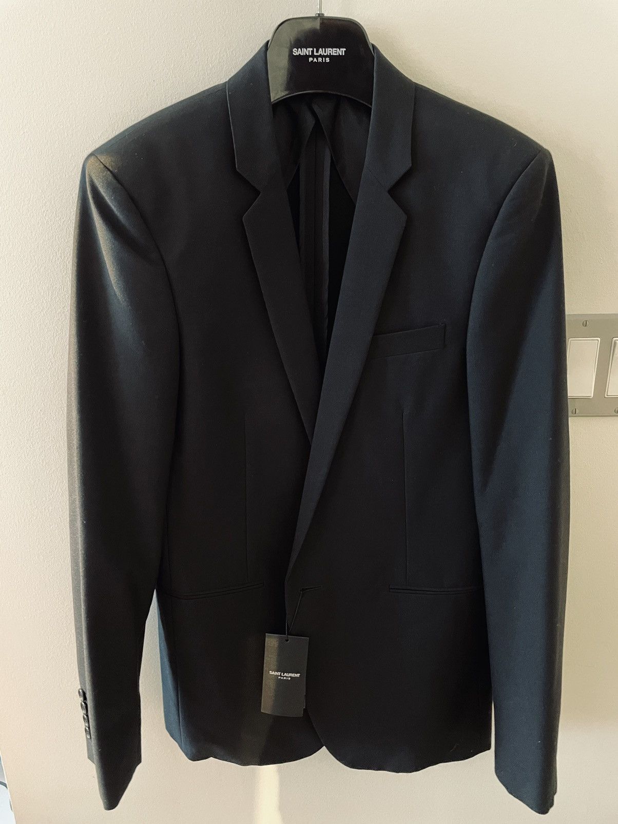 Saint Laurent Paris $3,000 Value Super Runway Sold Out Classic Blazer Brand New Size 46S - 20 Thumbnail