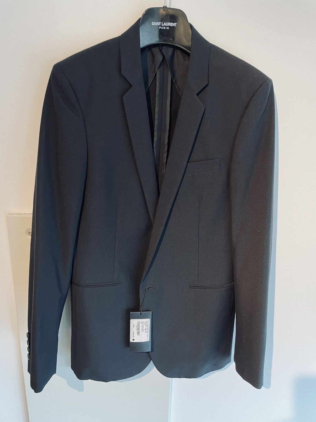 Saint Laurent Paris $3,000 Value Super Runway Sold Out Classic Blazer Brand New Size 46S - 4 Thumbnail