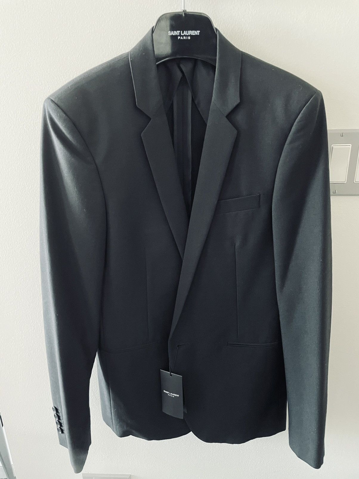 Saint Laurent Paris $3,000 Value Super Runway Sold Out Classic Blazer Brand New Size 46S - 21 Thumbnail