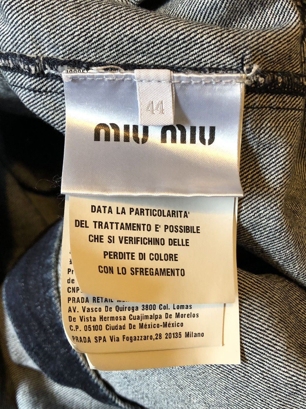 Miu Miu Miu Miu Blue Stonewashed Denim Jean Button Up Shirt Size US L / EU 52-54 / 3 - 5 Thumbnail