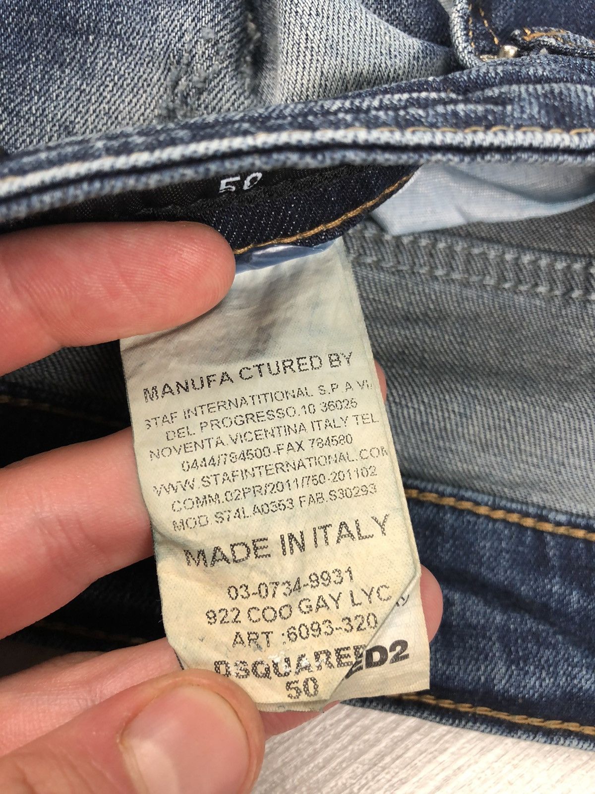 Dsquared2 Dsquared2 Cool Guy Jeans With Patches Painted Mans Pants Size US 34 / EU 50 - 14 Thumbnail