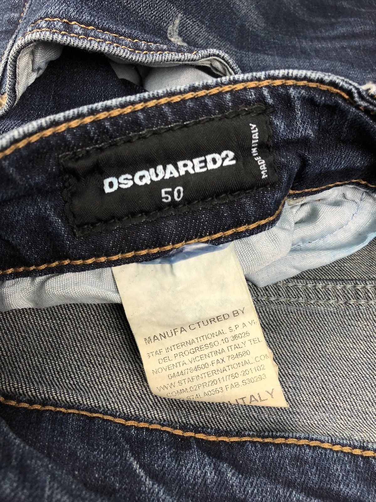 Dsquared2 Dsquared2 Cool Guy Jeans With Patches Painted Mans Pants Size US 34 / EU 50 - 13 Thumbnail