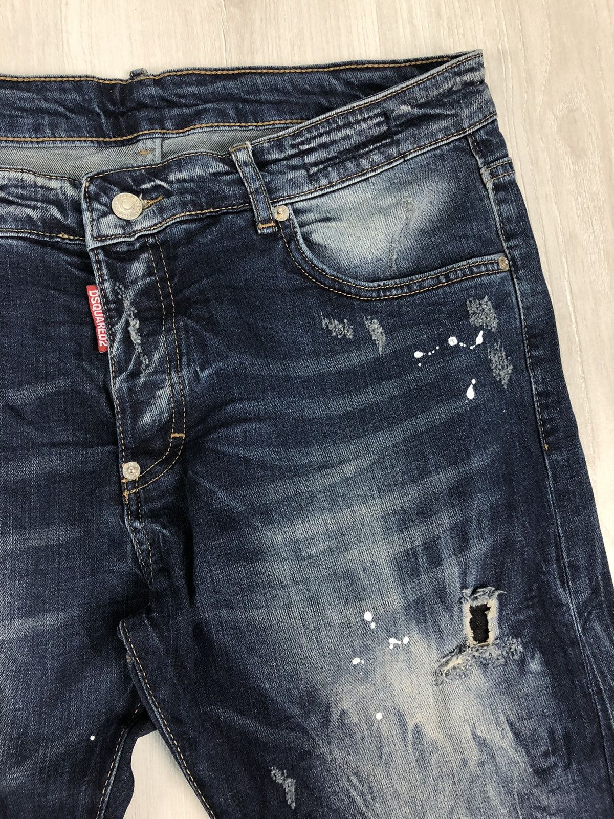 Dsquared2 Dsquared2 Cool Guy Jeans With Patches Painted Mans Pants Size US 34 / EU 50 - 4 Thumbnail