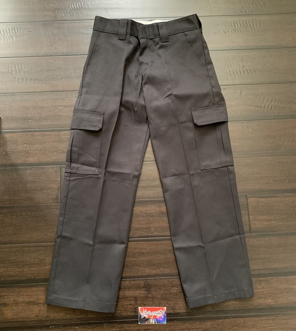 Vintage Dickies Wide Leg Baggy Skater Cargo Pants Black Grailed