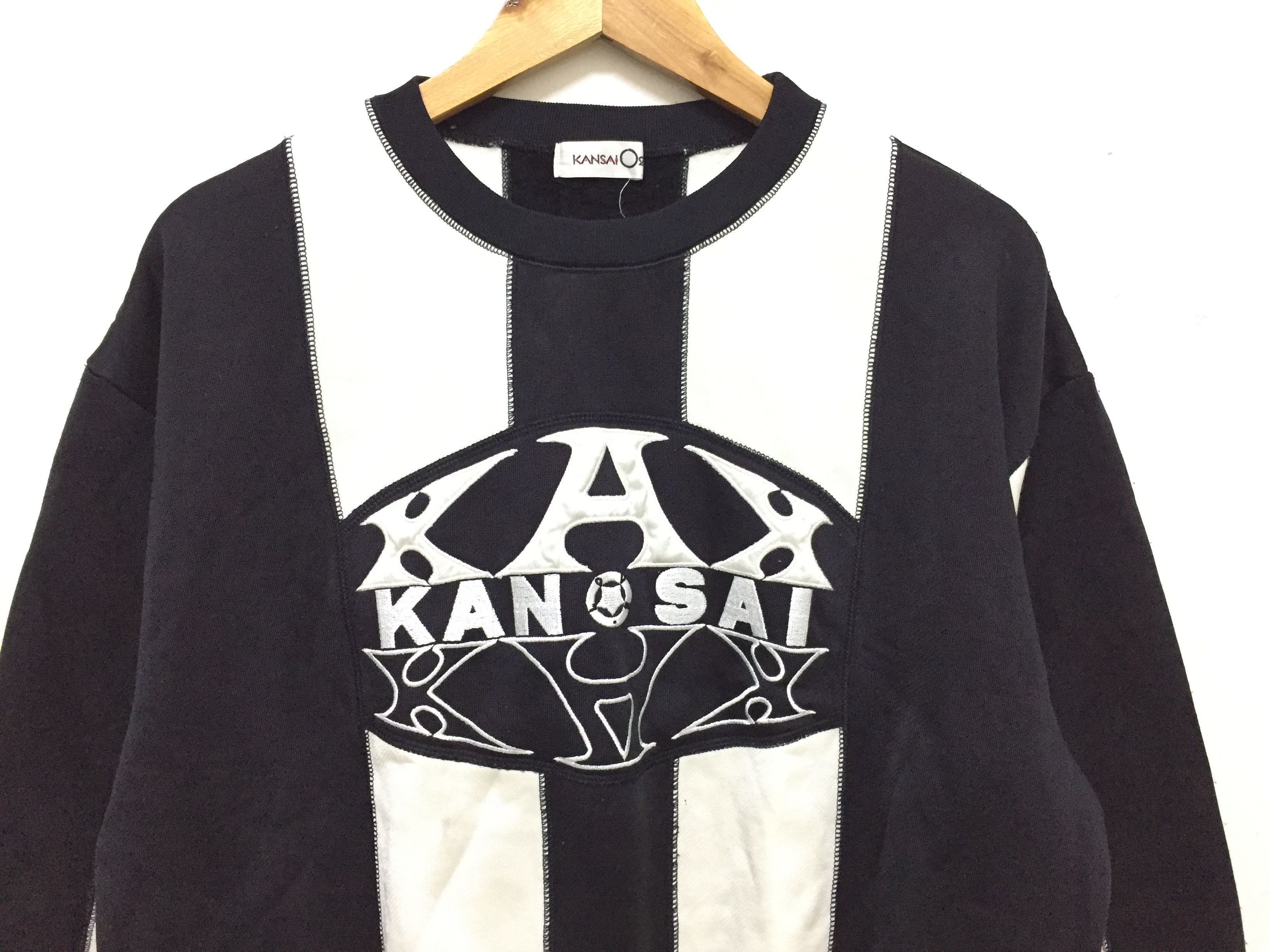 Kansai Yamamoto 80's KANSAI 02 Big Stripe Sweatshirt Size US S / EU 44-46 / 1 - 3 Thumbnail