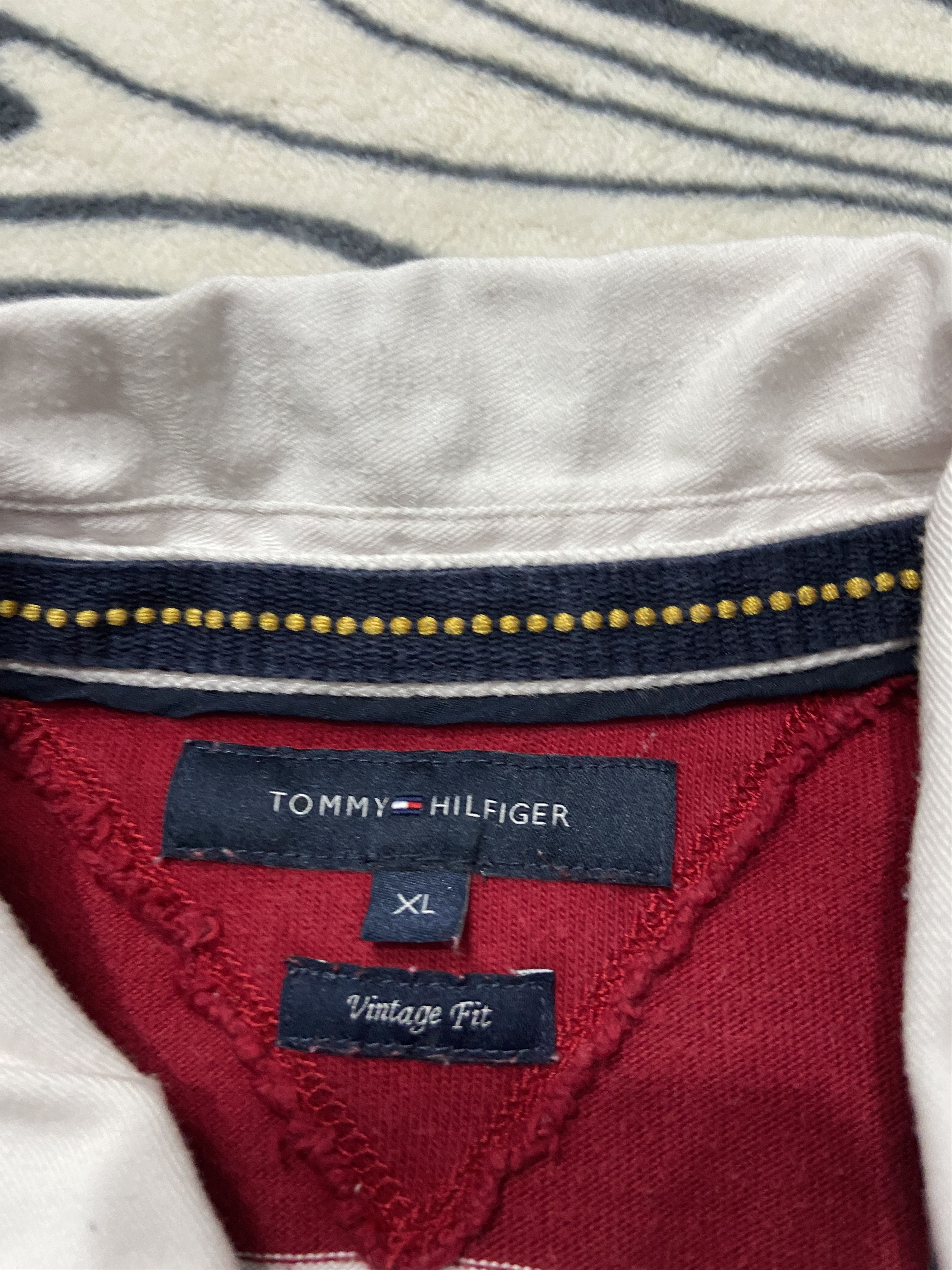 Tommy Hilfiger Tommy Hilfiger Vintage Mens Rugby Long Sleeve Polo Shirt Size US M / EU 48-50 / 2 - 4 Thumbnail