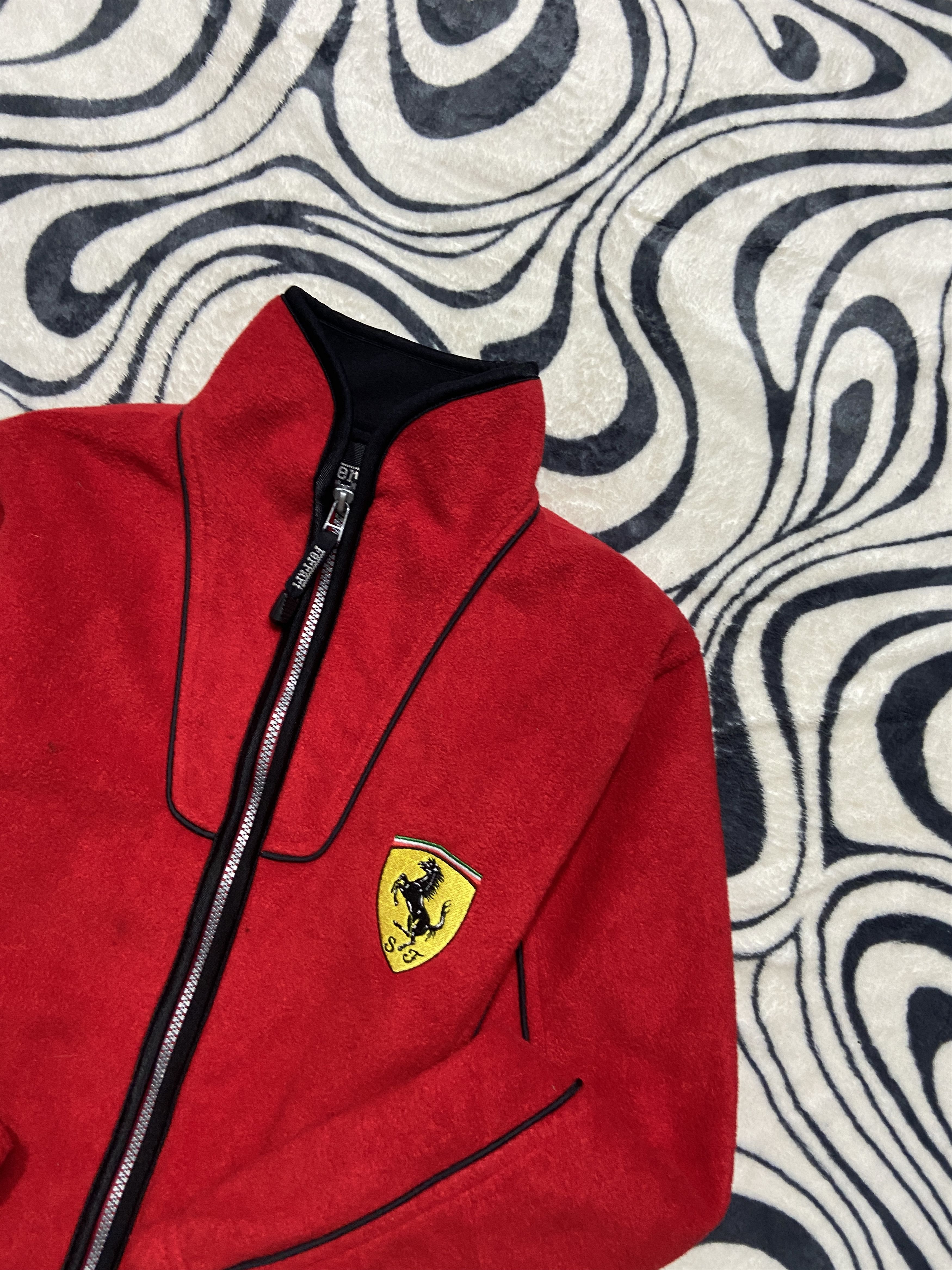 Ferrari Ferrari Vintage Racing Womens Jacket Fleece F1 Size S / US 4 / IT 40 - 2 Thumbnail