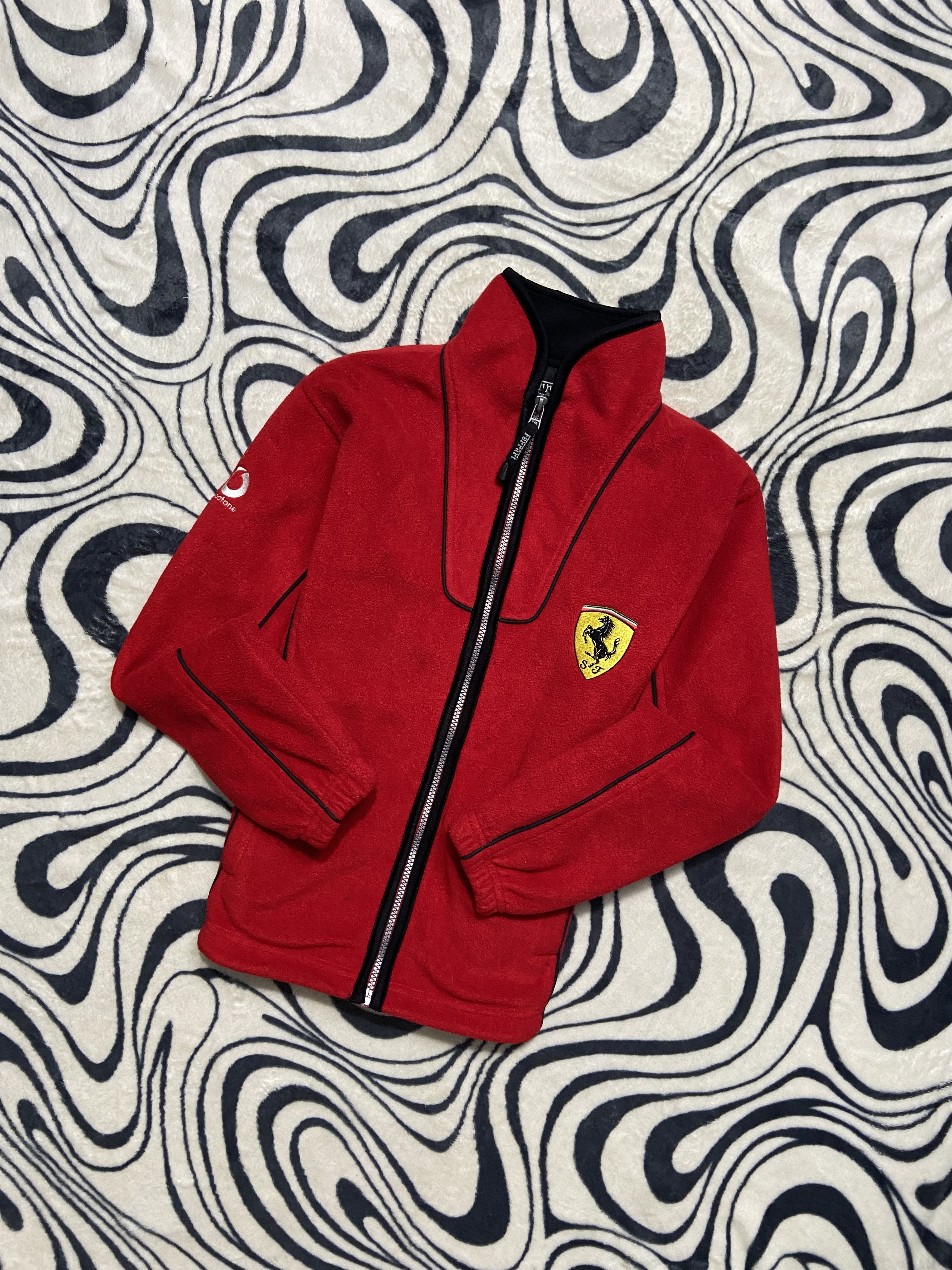 Ferrari Ferrari Vintage Racing Womens Jacket Fleece F1 Size S / US 4 / IT 40 - 1 Thumbnail