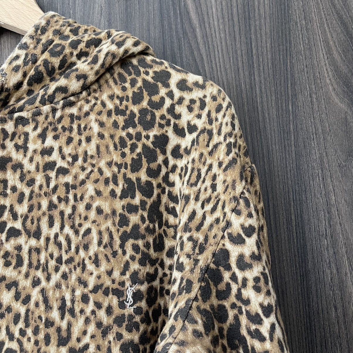 Yves Saint Laurent Saint Laurent Leopard Print Hoodie Size US M / EU 48-50 / 2 - 2 Thumbnail