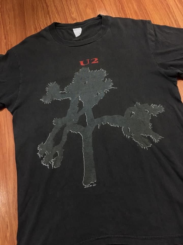 VINTAGE 80s 1987 U2 THE JOSHUA TREE EUROPE SUMMER TOUR SHIRT