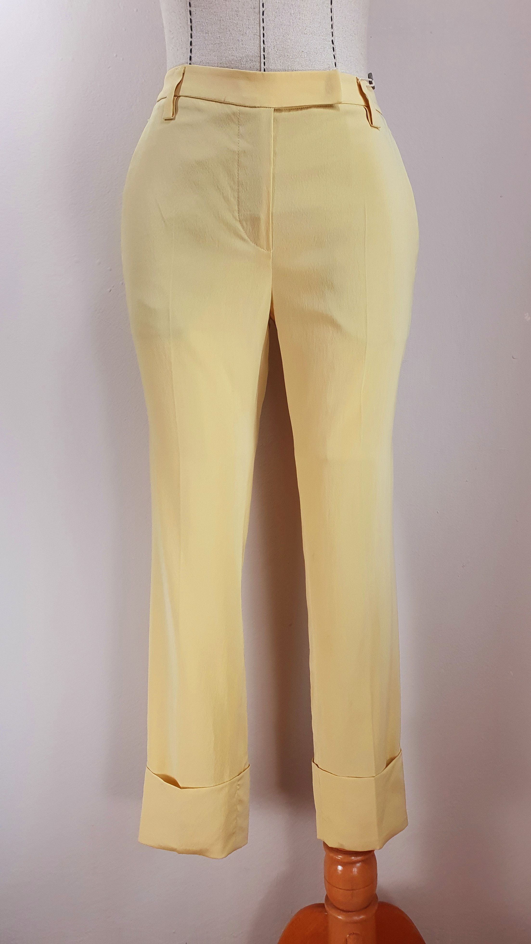 Yellow Silk Trouser