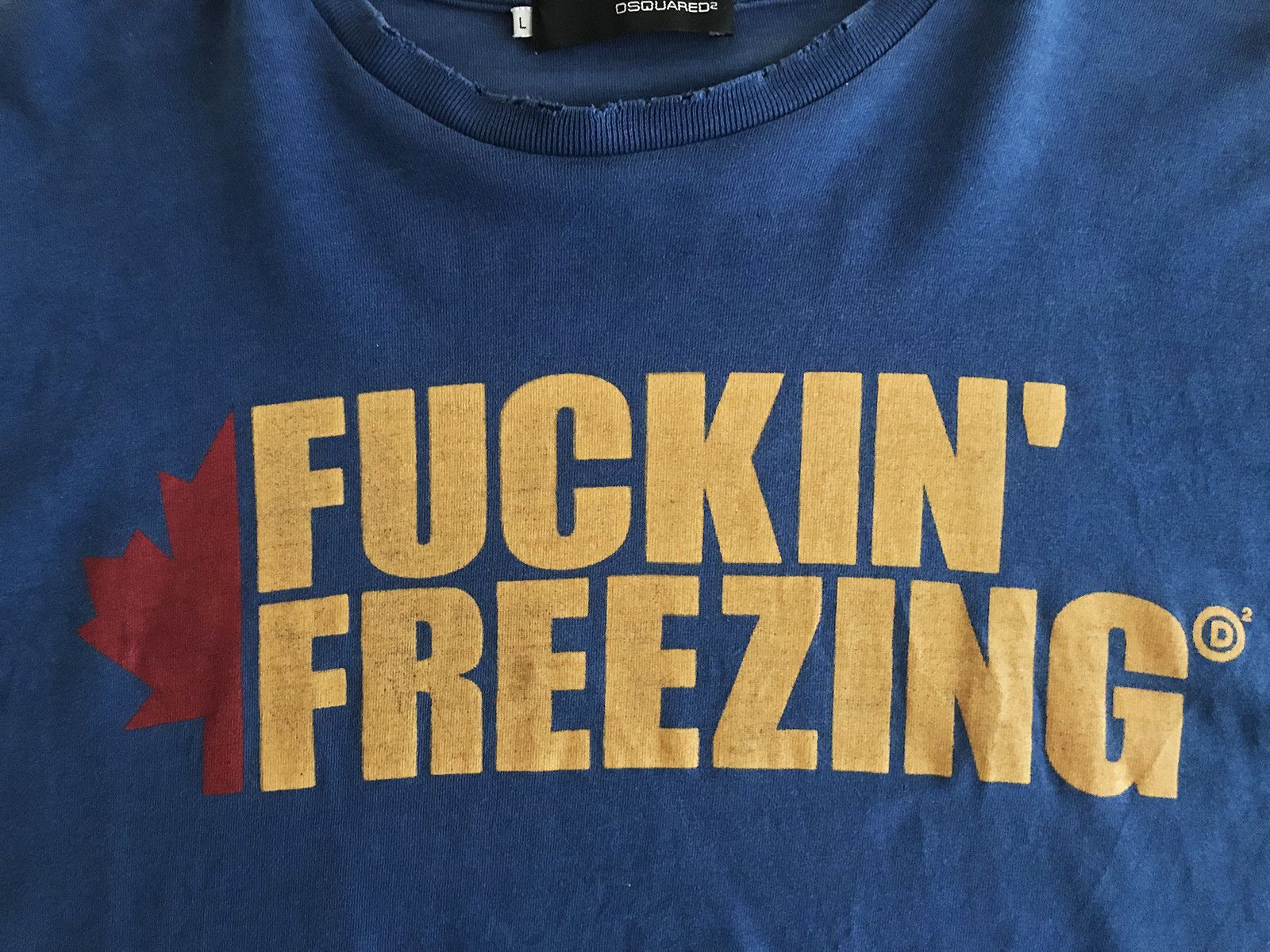 Dsquared2 DSQUARED D2 FUCKIN' FREEZING T-SHIRT | Grailed