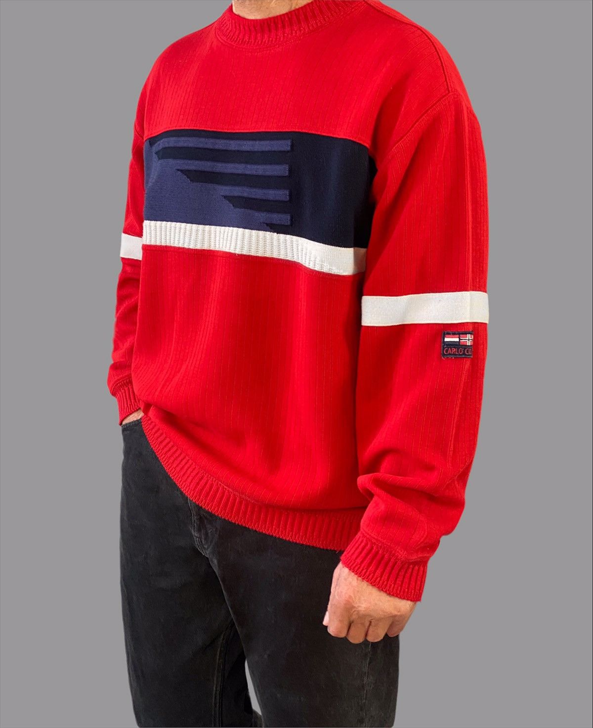 Carlo Colucci × Vintage Carlo Colucci sweater vintage Size US L / EU 52-54 / 3 - 1 Thumbnail