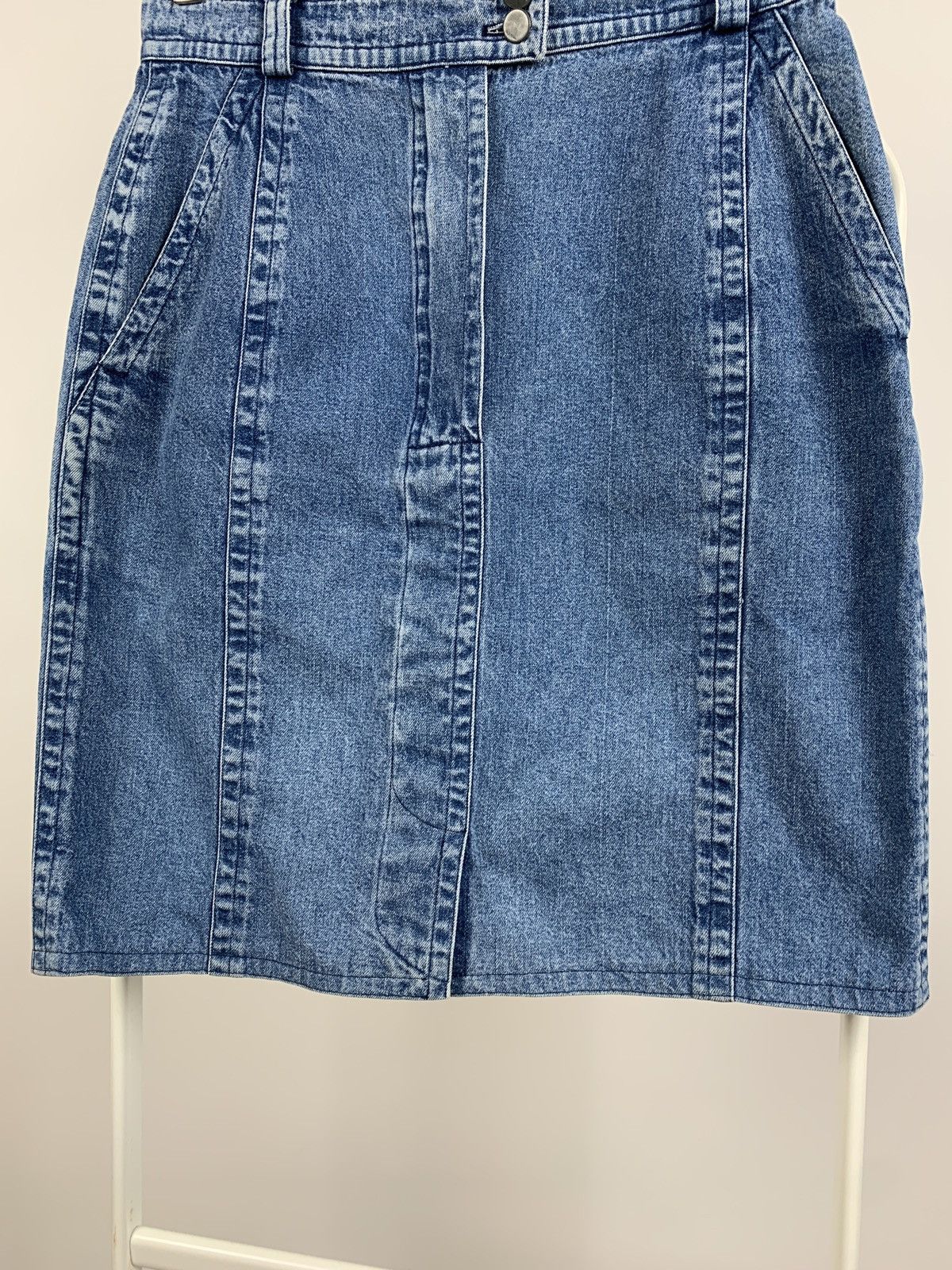 Jil Sander Vintage Jil Sander Women’s Denim Mini Skirt Size 26" / US 2 / IT 38 - 11 Thumbnail
