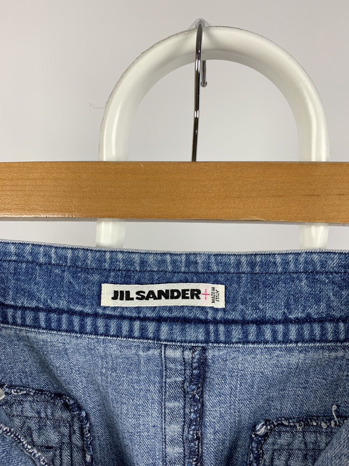 Jil Sander Vintage Jil Sander Women’s Denim Mini Skirt Size 26" / US 2 / IT 38 - 17 Thumbnail