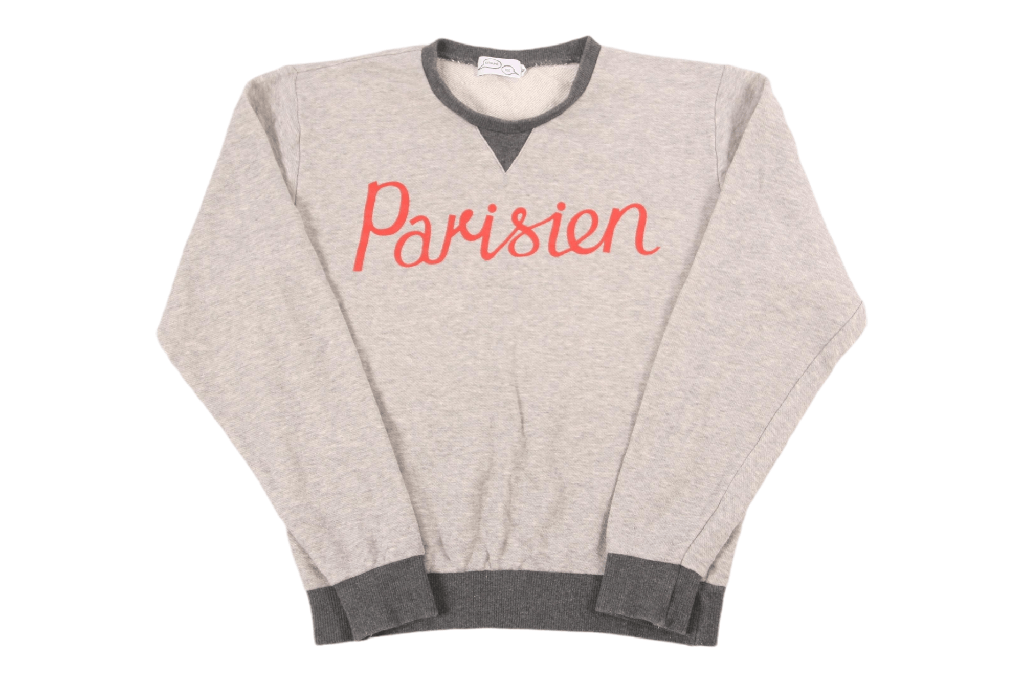 Maison Kitsune Maison Kitsune Parisien Cotton Blend Sweatshirt. Japan Made Size US S / EU 44-46 / 1 - 1 Thumbnail